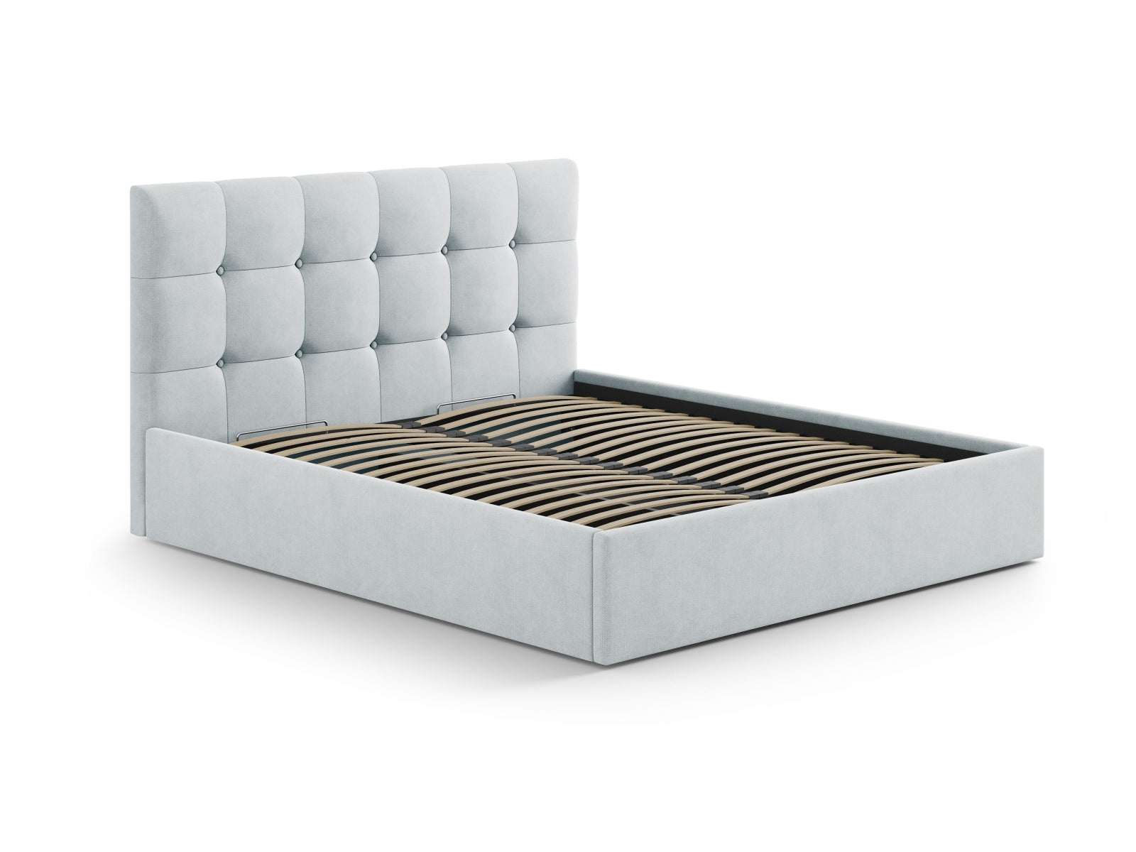 Entdecken Sie das elegante Phaedra Kopfteil von Micadoni – modernes Design trifft auf praktischen Stauraum für Ihr Schlafzimmer.