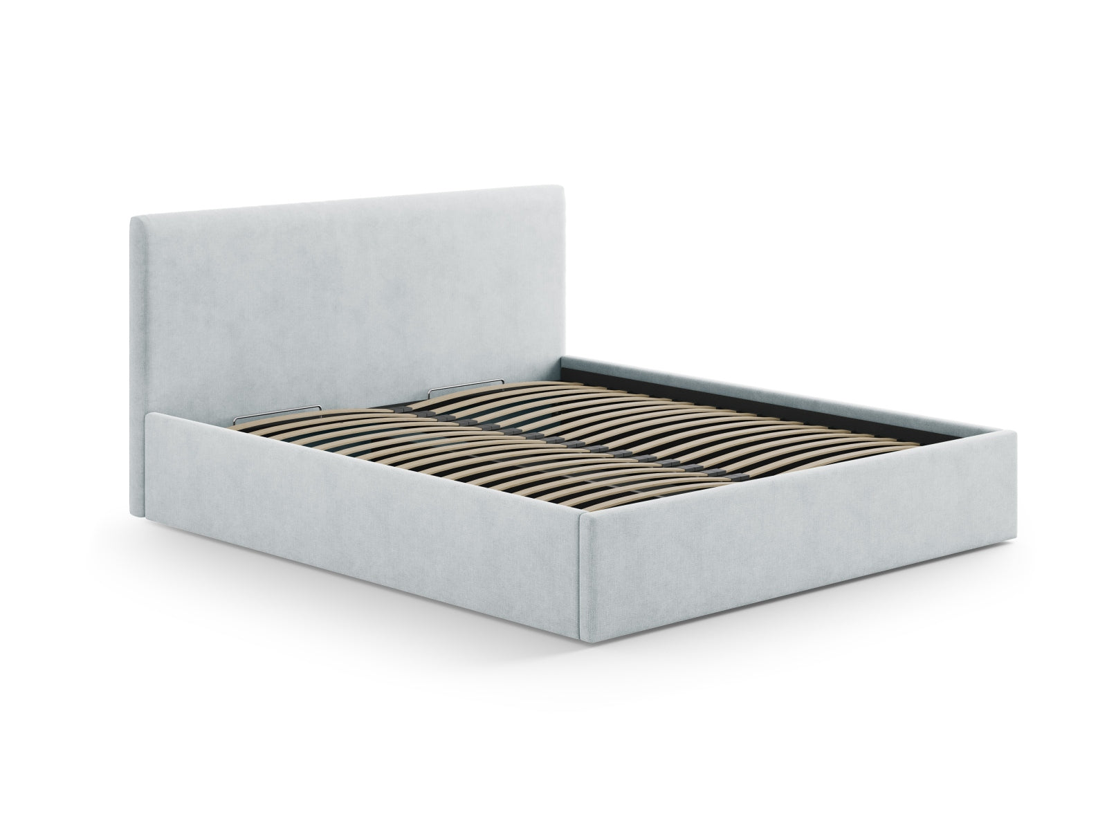 Elegantes Kopfteil Remo in sanftem Grau von Micadoni, ideal für zeitgemäße Schlafzimmergestaltung. Hochwertige Verarbeitung und modernes Flair.