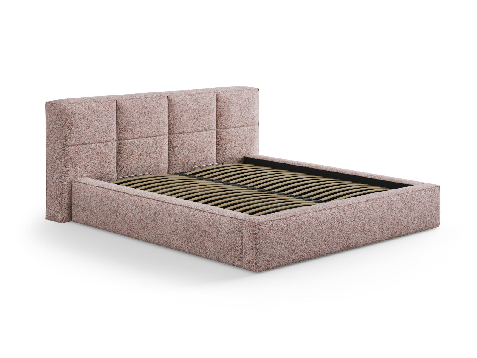 Elegantes Kopfteil Darren in sanftem Pink Melange, ideal für zeitgemäße Schlafzimmergestaltung. Hochwertige Verarbeitung von Micadoni.