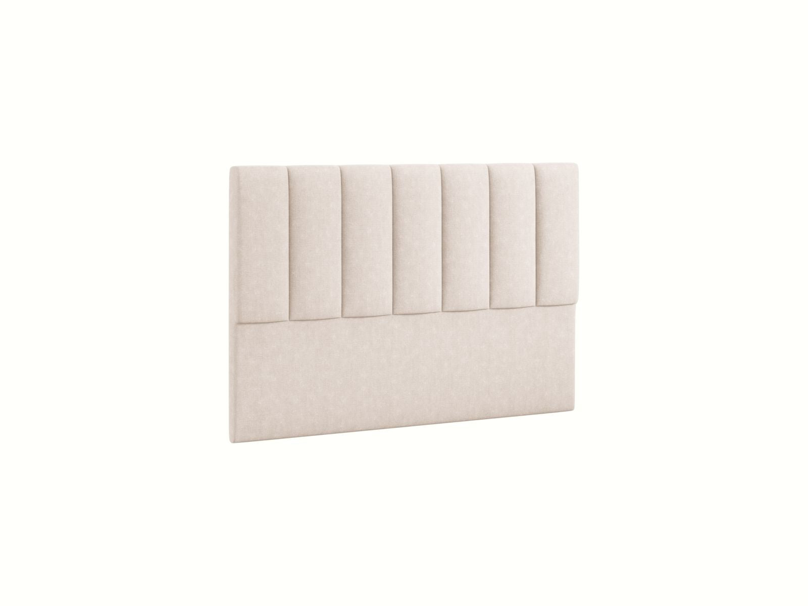 Stilvolles Kopfteil Marl in 140 cm Breite, in zartem Beige, perfekt für eine harmonische und einladende Schlafzimmeratmosphäre.