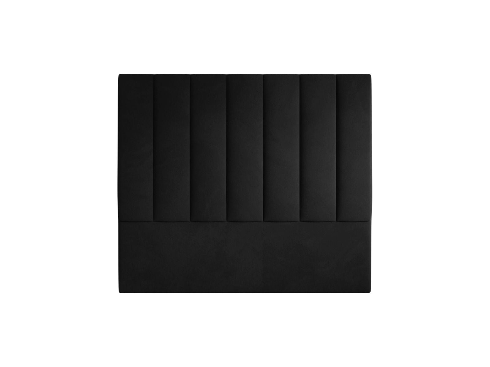 Elegantes Kopfteil Marl in 140 cm Breite, aus luxuriösem Black-Magic Velvet, ideal für ein modernes und stilvolles Schlafzimmerdesign.