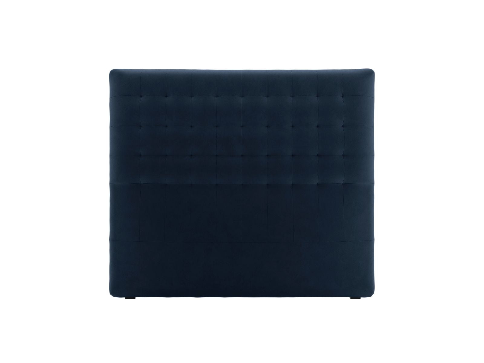 Elegantes Kopfteil Nova in edlem Blau, 140 cm breit, ideal für zeitgemäße Schlafzimmergestaltung. Hochwertige Verarbeitung von Micadoni.