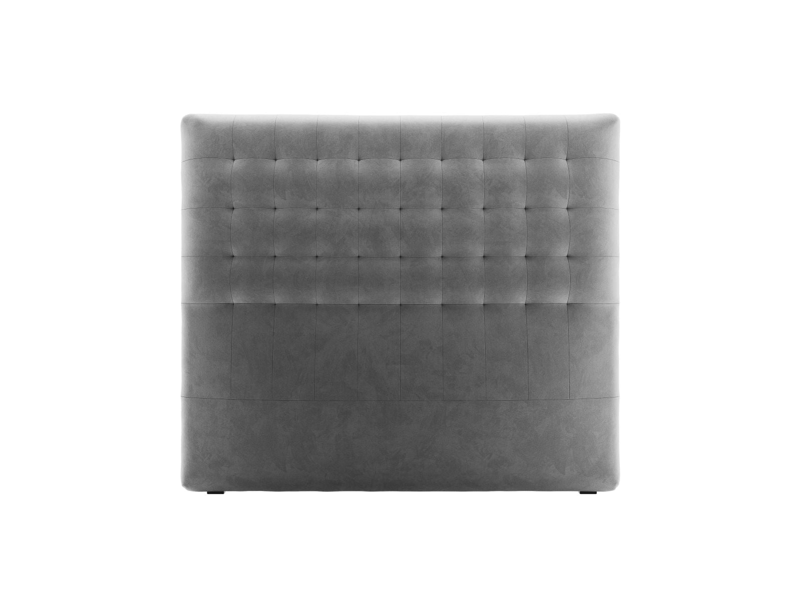 Elegantes Kopfteil Nova in 140 cm Breite, mit grauem Bezug, ideal für moderne Schlafzimmer und stilvolle Einrichtung von Micadoni.