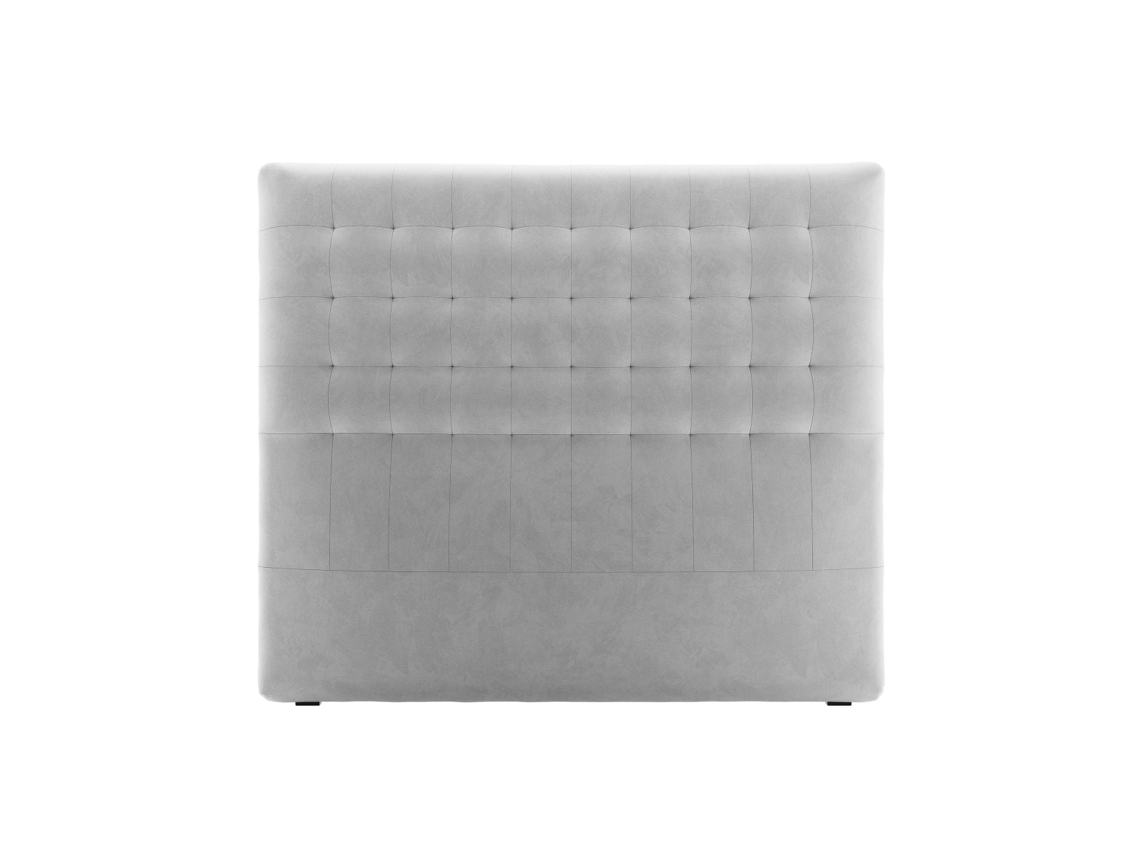 Elegantes Kopfteil Nova in sanftem Hellgrau, 140 cm breit, ideal für stilvolle Schlafzimmergestaltung von Micadoni.