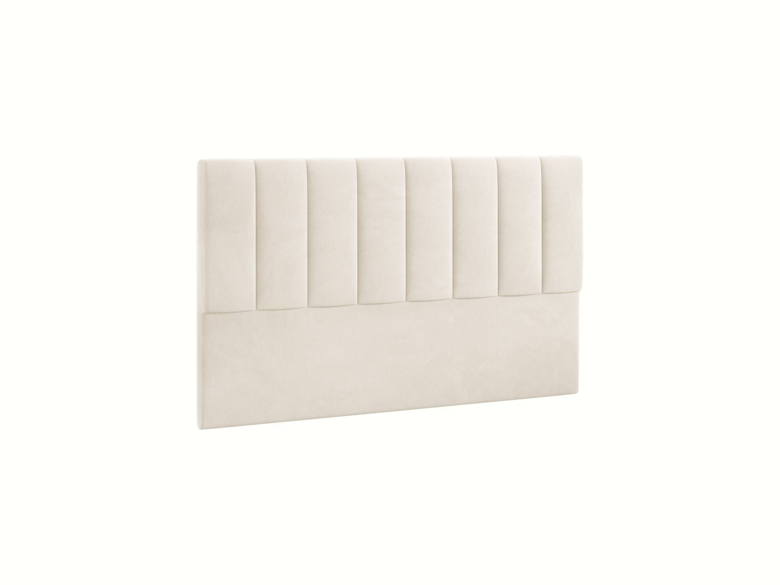Stilvolles Kopfteil Marl in 160 cm Breite, gefertigt aus edlem Ivory-Magic Velvet, perfekt für moderne Schlafzimmergestaltung.