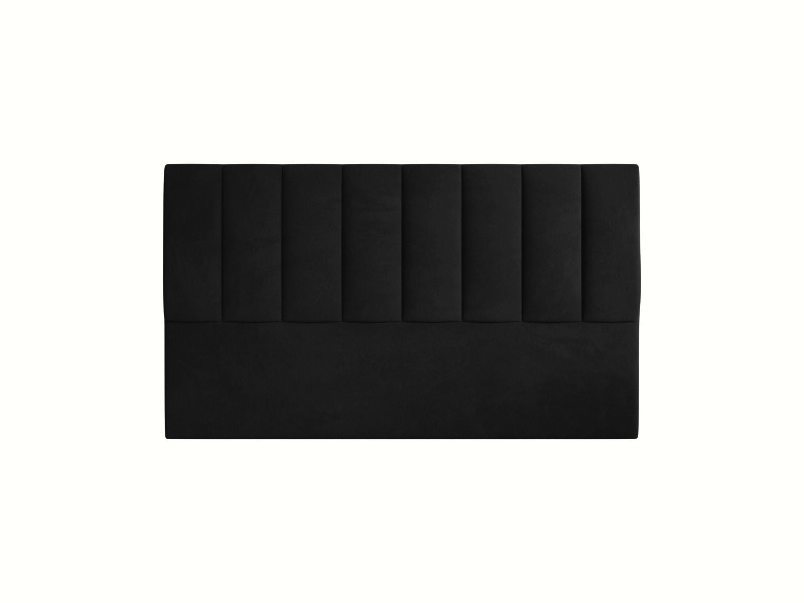 Elegantes Kopfteil Marl in 160 cm Breite, aus luxuriösem Black-Magic Velvet, ideal für ein modernes und stilvolles Schlafzimmerdesign.