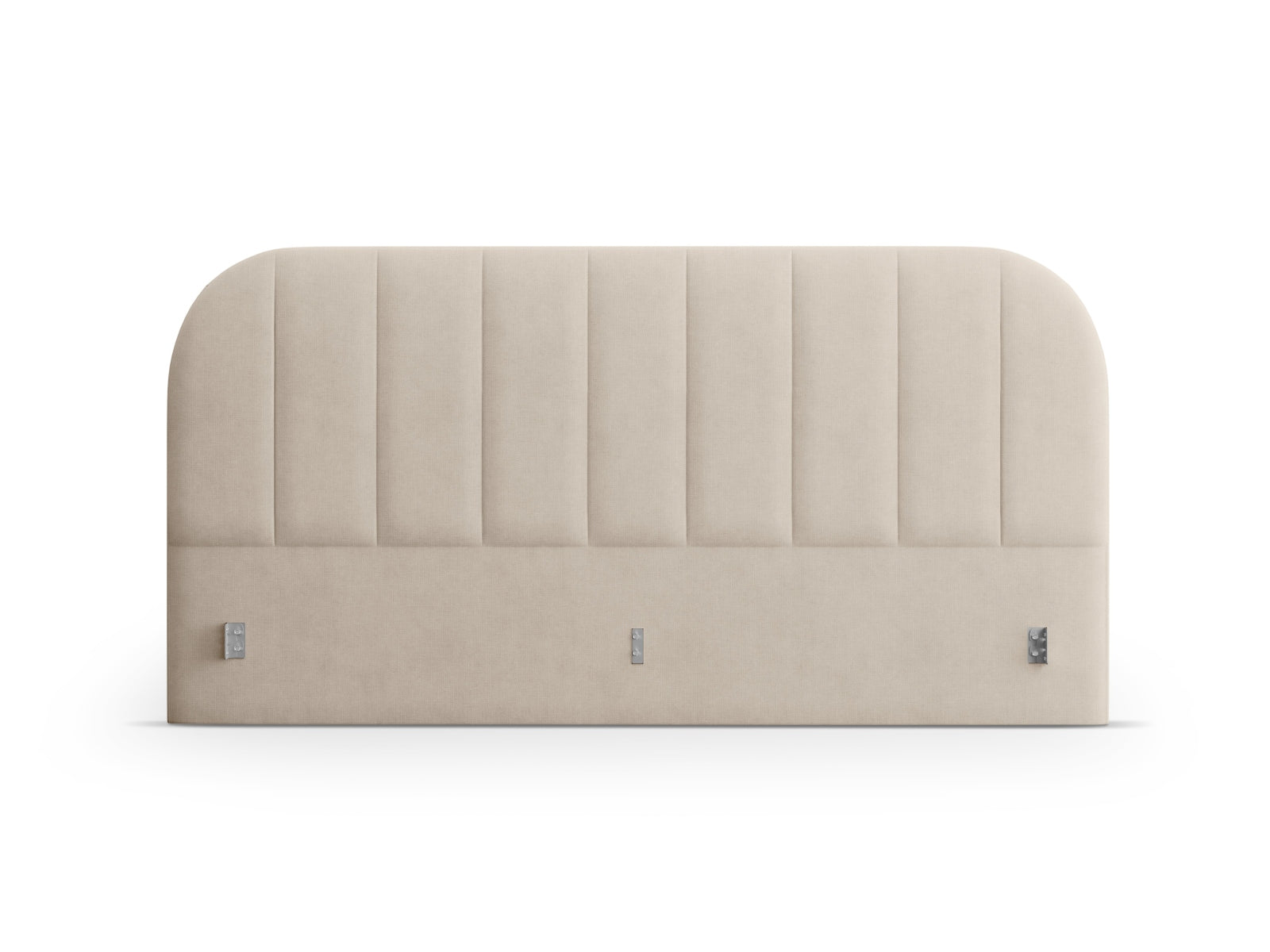 Elegantes Kopfteil Billy von Micadoni in sanftem Cappuccino, ideal für ein modernes Schlafzimmer mit einem Hauch von Gemütlichkeit.
