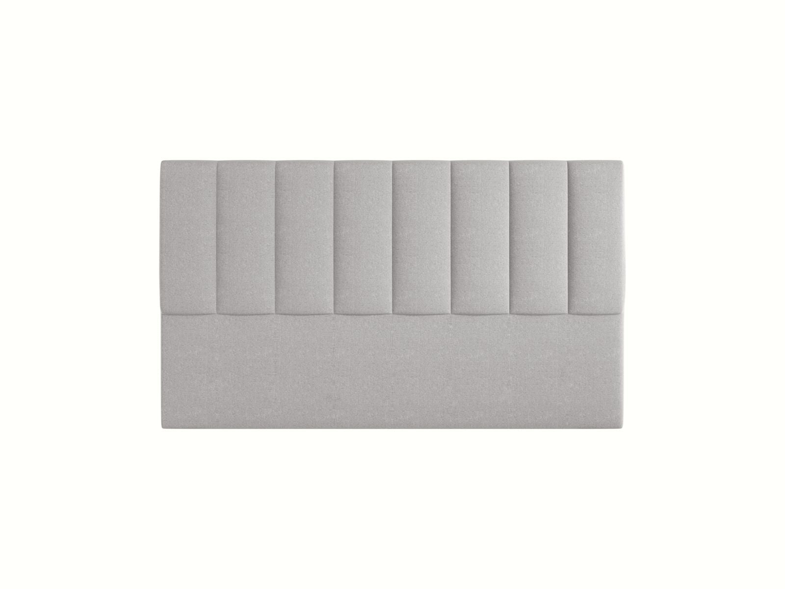 Elegantes Kopfteil Marl in sanftem Hellgrau, 160 cm breit, ideal für ein modernes und stilvolles Schlafzimmer von Micadoni.