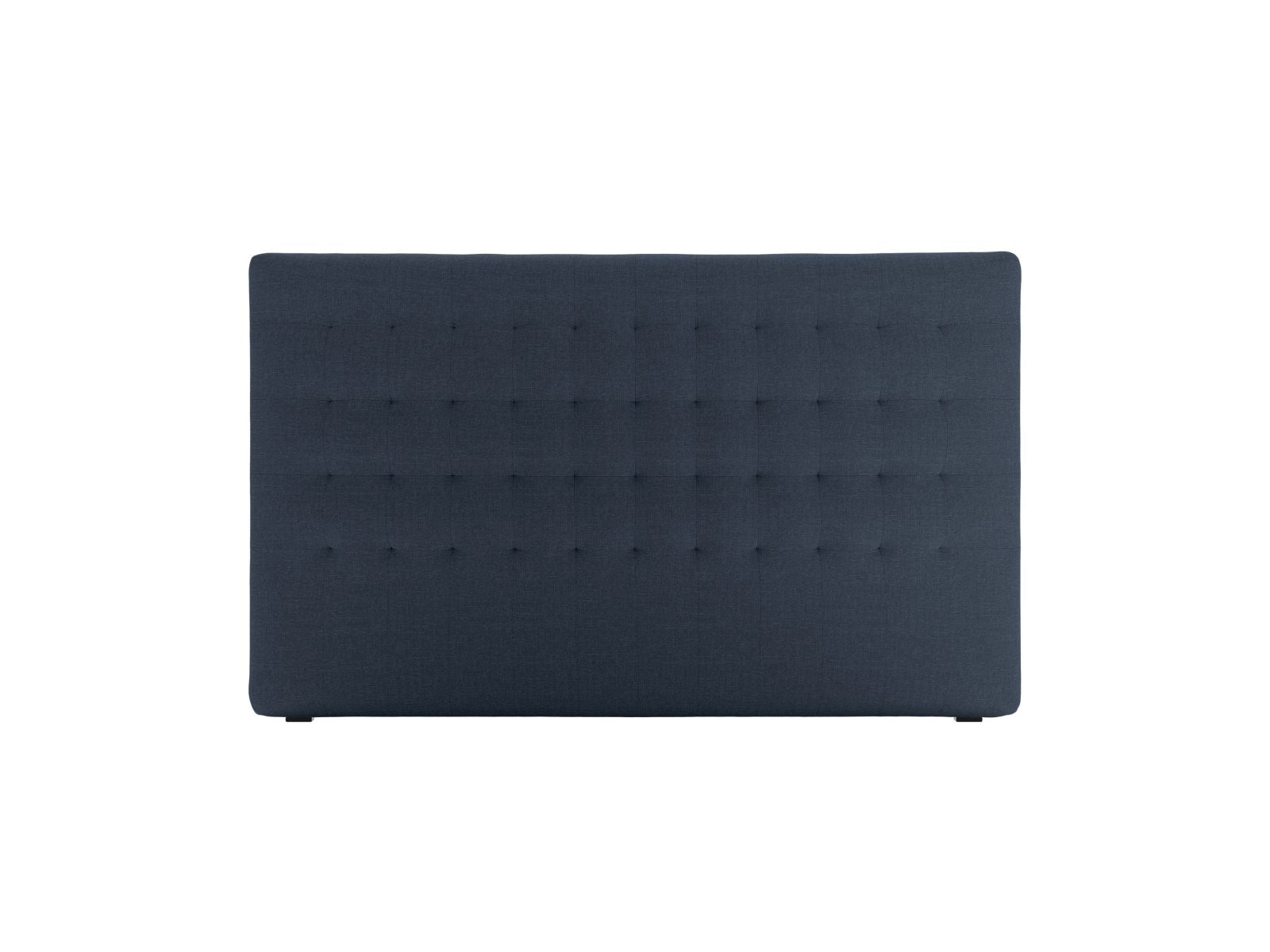 Elegantes Kopfteil Nova in edlem Navy Blue, 160 cm breit, ideal für zeitgemäße Schlafzimmergestaltung. Hochwertige Verarbeitung von Micadoni.