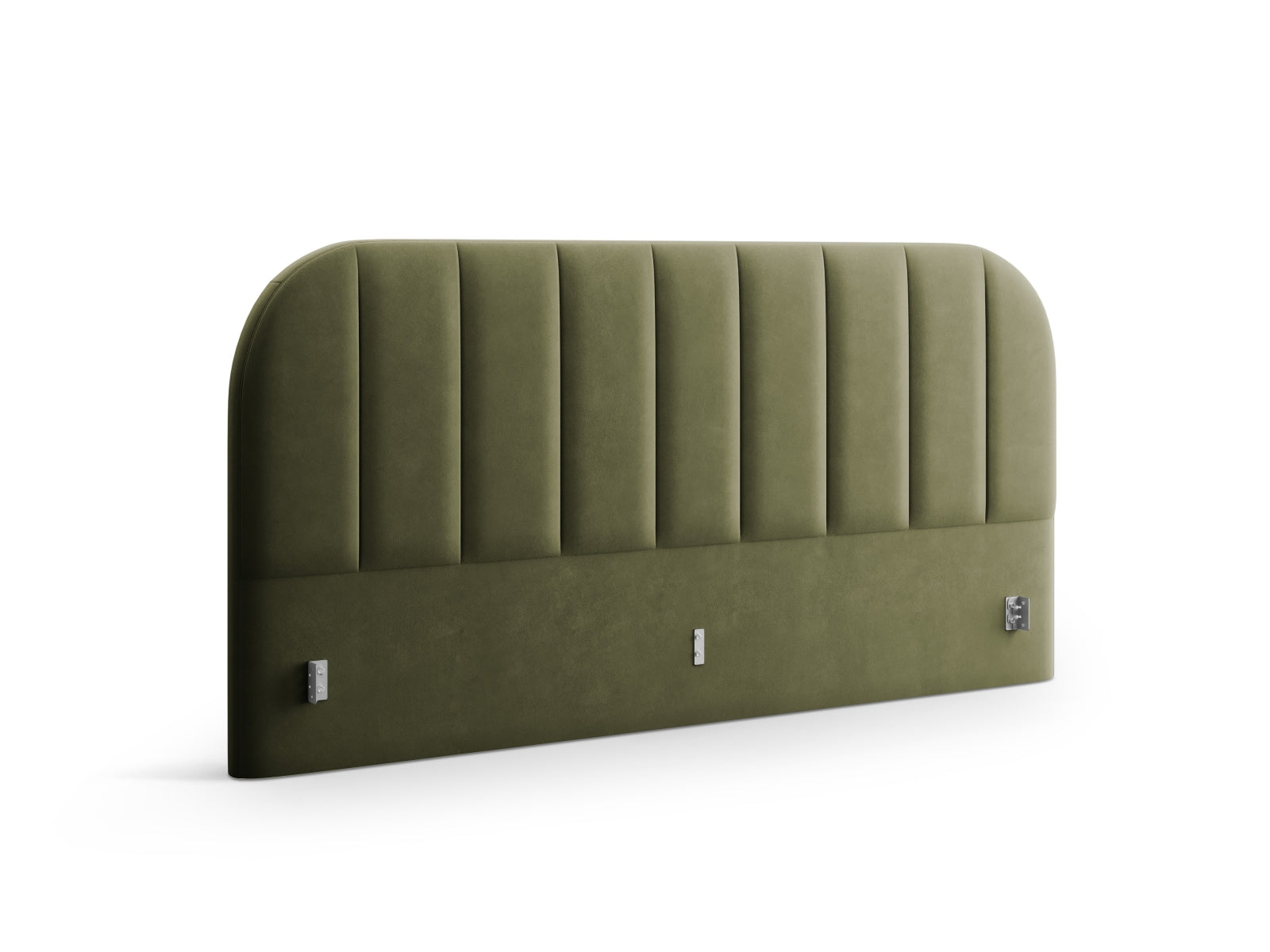 Elegantes Billy Velour Kopfteil von Micadoni, das Komfort und modernes Design vereint und jedem Schlafzimmer einen Hauch von Luxus verleiht.