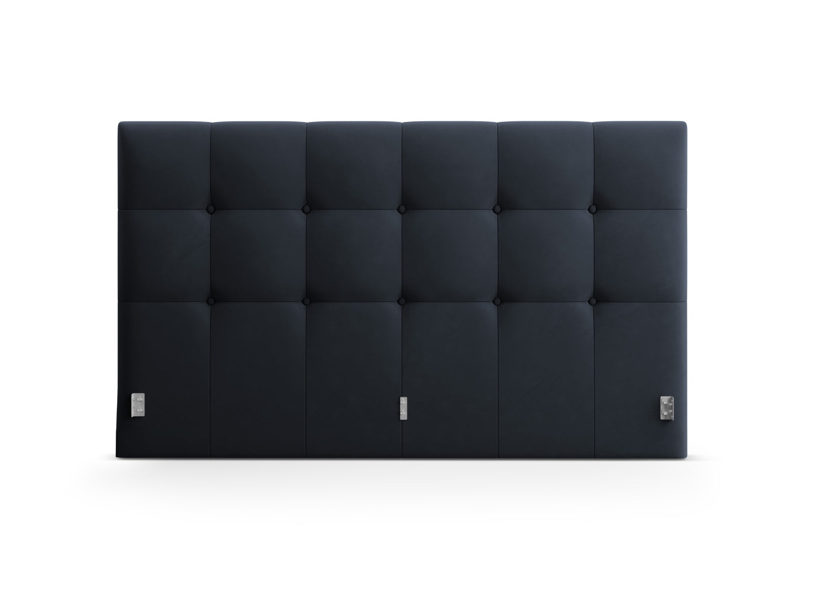 Elegantes Phaedra Velour Kopfteil in sattem Blau, ideal für eine stilvolle Schlafzimmergestaltung und gemütliche Atmosphäre.
