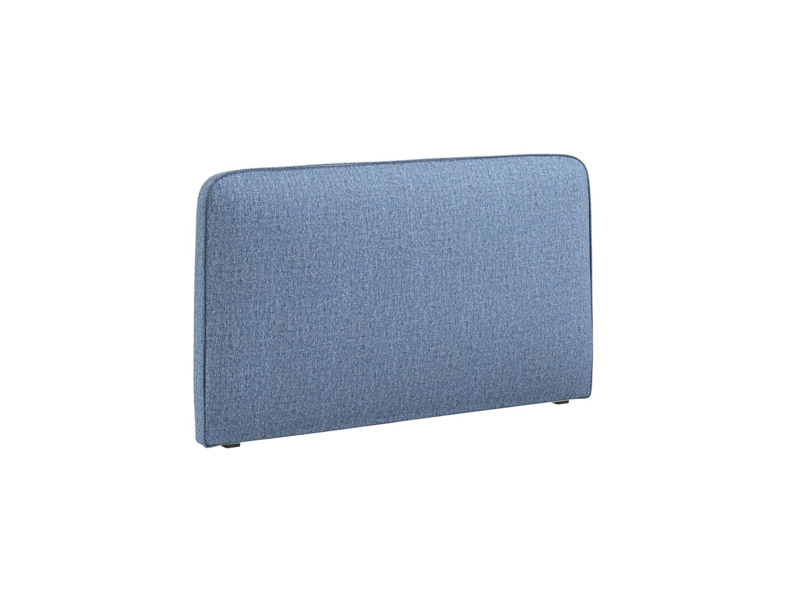 Stilvolles Kopfteil Jamie in tiefem Blau, 160 cm breit, perfekt für zeitgemäße Schlafzimmergestaltung. Hochwertige Materialien von Micadoni.