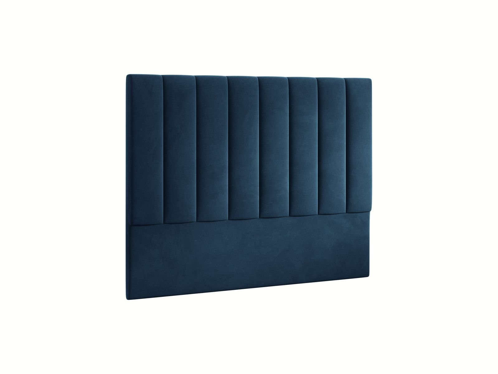 Elegantes Kopfteil Marl in 160 cm Breite, gefertigt aus hochwertigem Navy Blue-Magic Velvet, ideal für stilvolle Schlafzimmergestaltung.