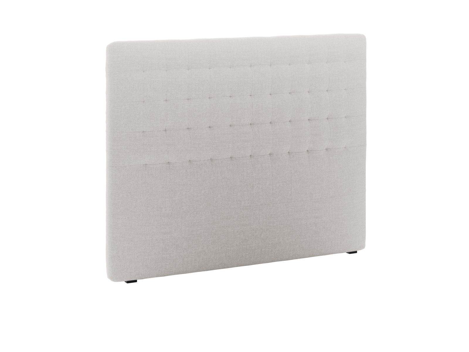 Elegantes Kopfteil Nova in sanftem Hellgrau, 160 cm breit, ideal für stilvolle Schlafzimmergestaltung von Micadoni.