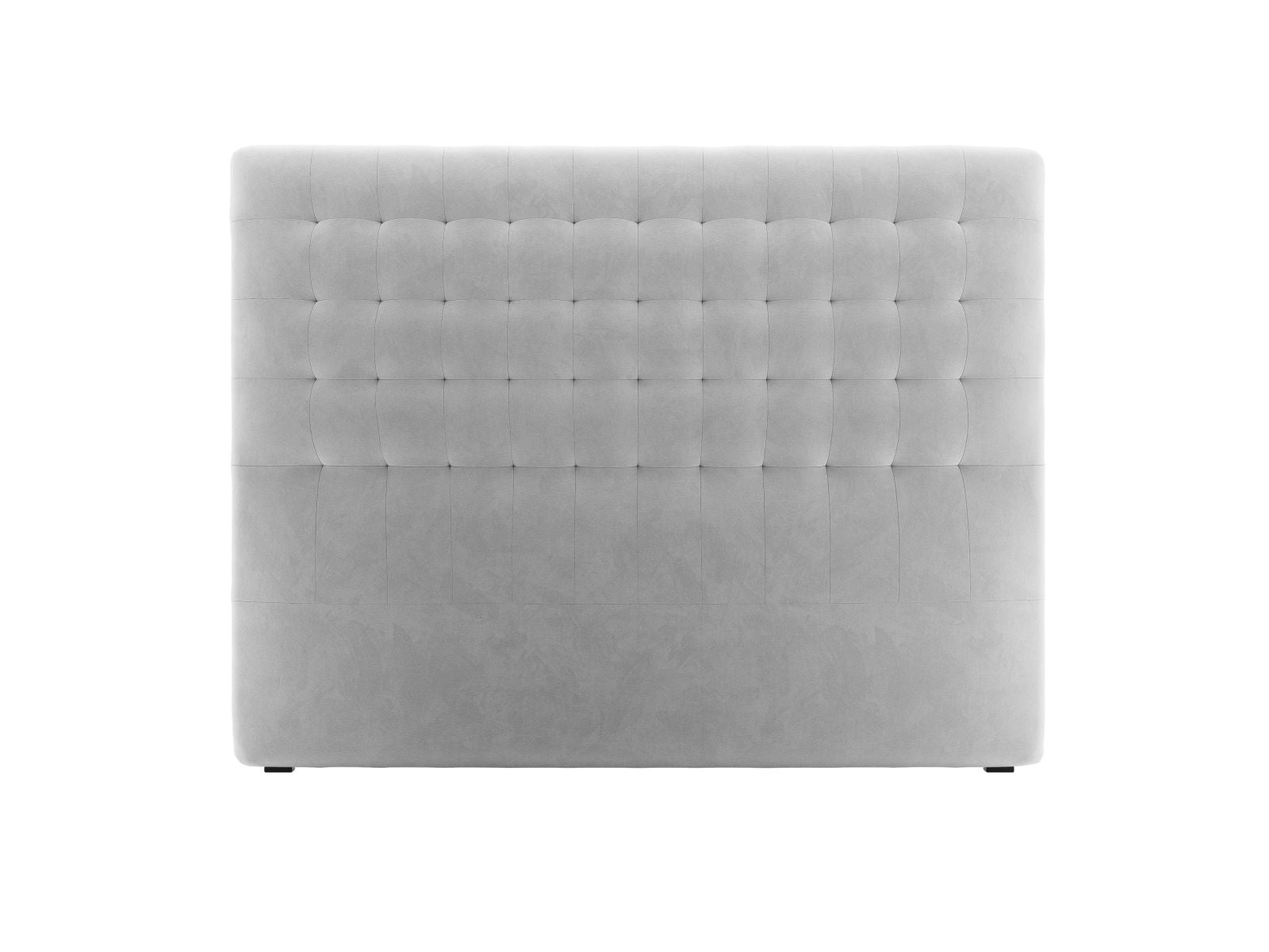 Elegantes Kopfteil Nova in zartem Hellgrau, 160 cm breit, ideal für stilvolle Schlafzimmergestaltung von Micadoni.