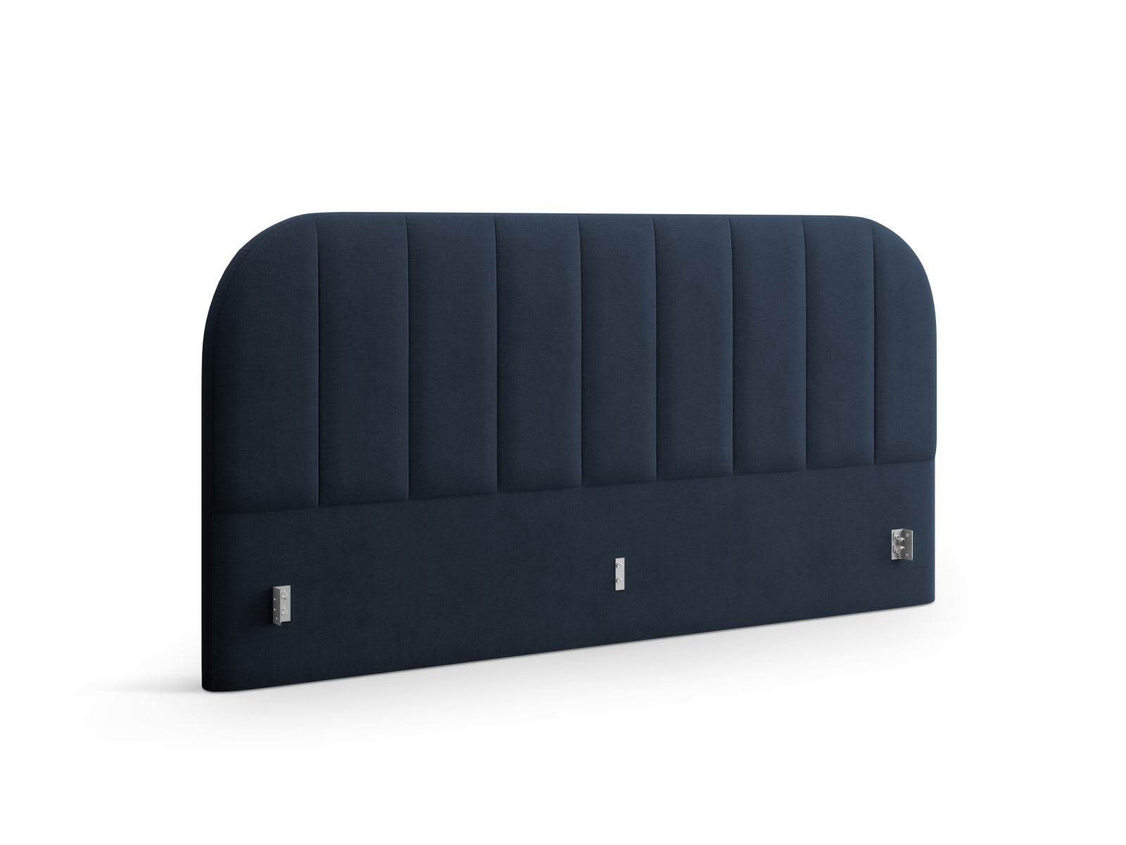Stilvolles Kopfteil Billy in tiefem Royalblau von Micadoni, perfekt für moderne Schlafzimmer. Hochwertige Materialien und elegantes Design.