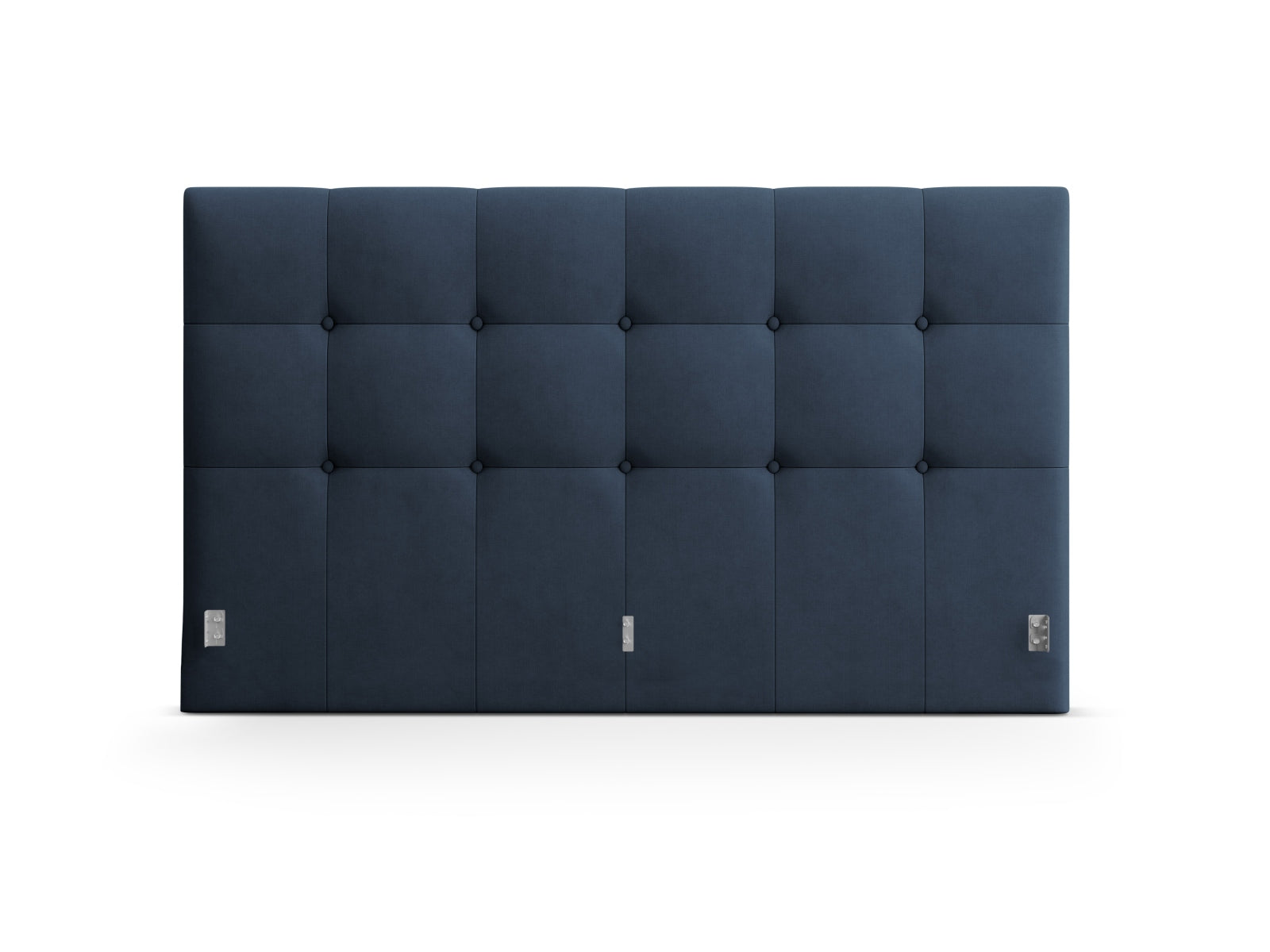 Stilvolles Kopfteil Phaedra in edlem Dunkelblau, perfekt für moderne Schlafzimmer und als eleganter Akzent in der Einrichtung.
