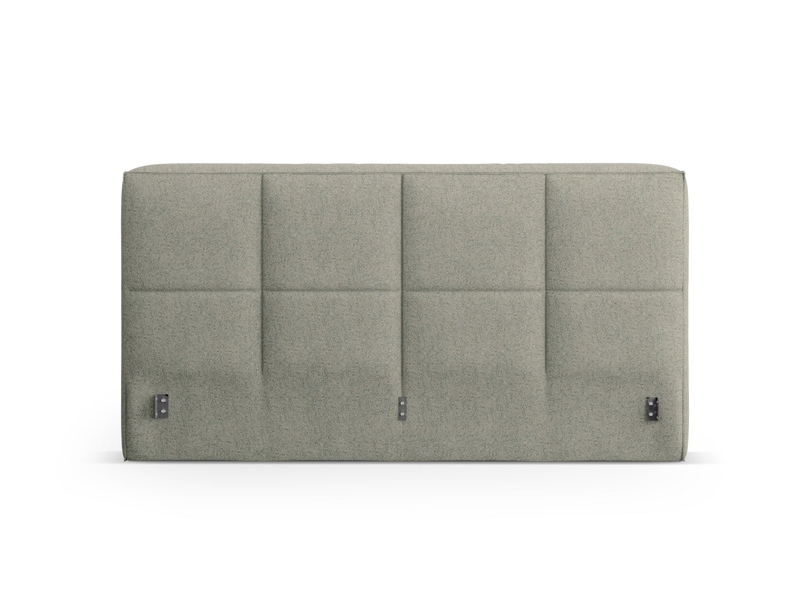Stilvolles Kopfteil Darren in moosgrünem Melange, perfekt für moderne Schlafzimmer. Hochwertige Materialien und elegantes Design von Micadoni.