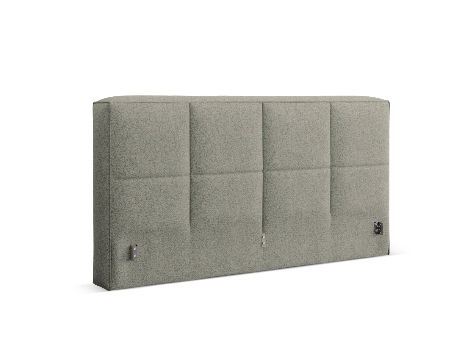 Stilvolles Kopfteil Darren in moosgrünem Melange, perfekt für moderne Schlafzimmer. Hochwertige Materialien und elegantes Design vereinen sich hier.