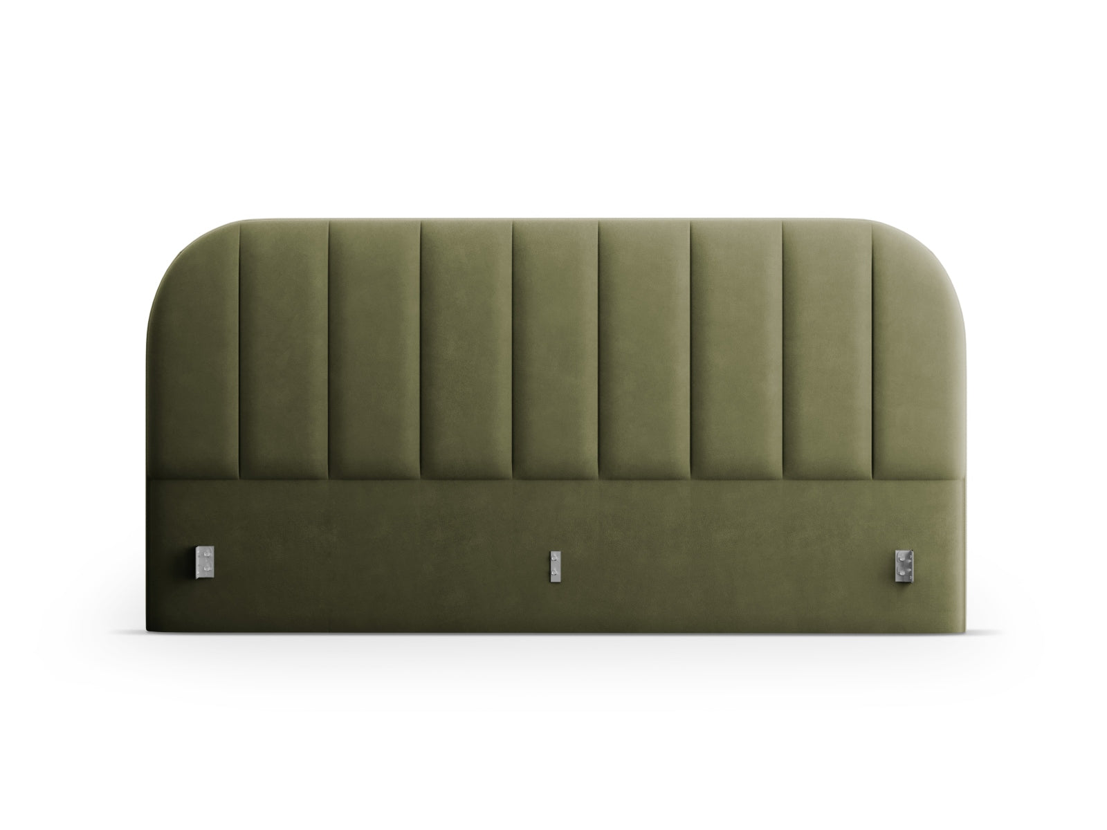 Stilvolles Billy Velour Kopfteil von Micadoni, das durch seine weiche Textur und zeitgemäße Formgebung eine gemütliche Atmosphäre im Schlafzimmer schafft.