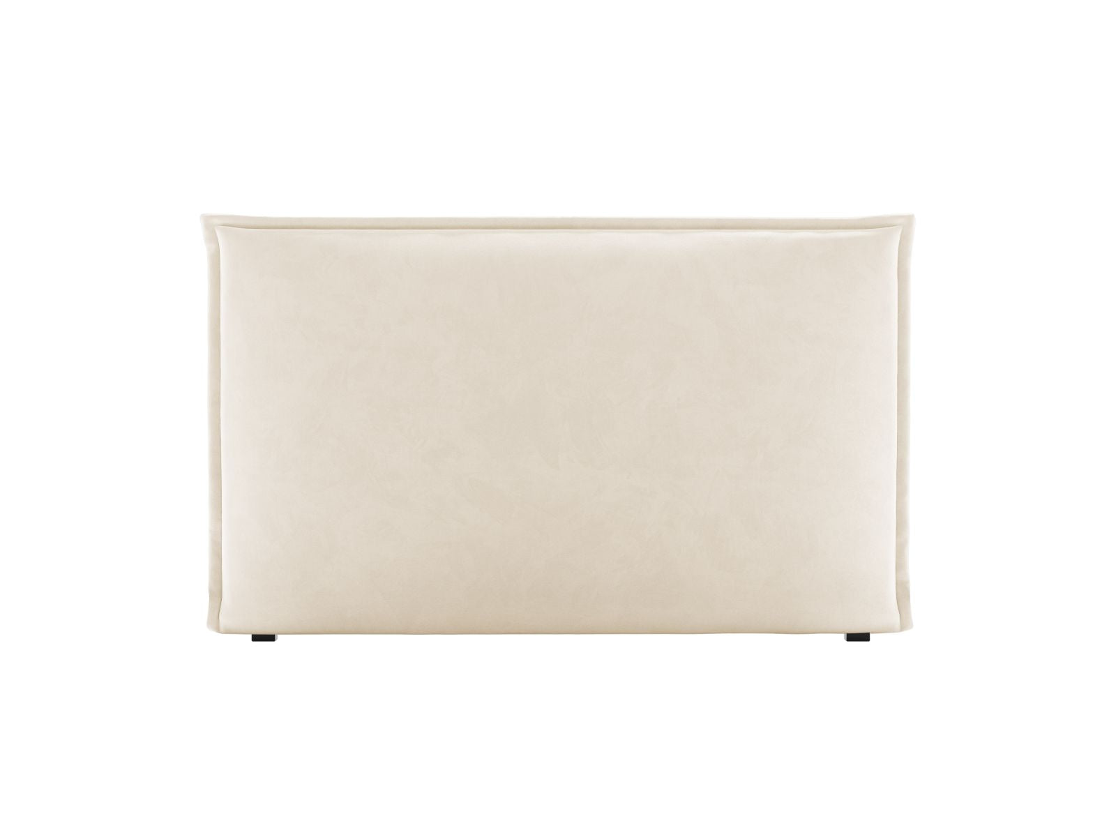 Elegantes Kopfteil Monica in 180 cm Breite, in zartem Beige, ideal für eine stilvolle Schlafzimmergestaltung, erhältlich bei KAQTU.