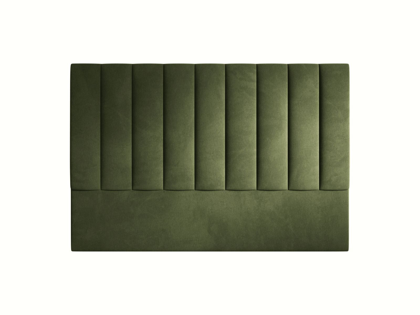 Elegantes Kopfteil Marl in 180 cm Breite, gefertigt aus hochwertigem Army Green-Magic Velvet, ideal für stilvolle Schlafzimmergestaltung.