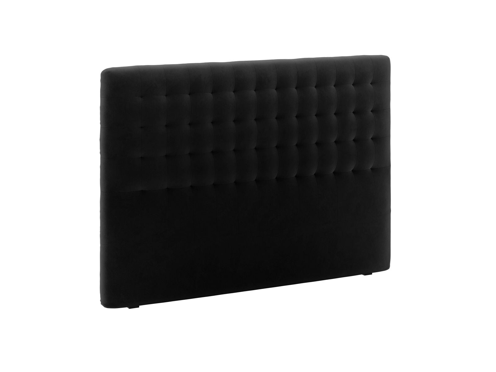 Elegantes Kopfteil Nova 180cm in stilvollem Schwarz, ideal für moderne Schlafzimmer, erhältlich bei KAQTU Design AG.
