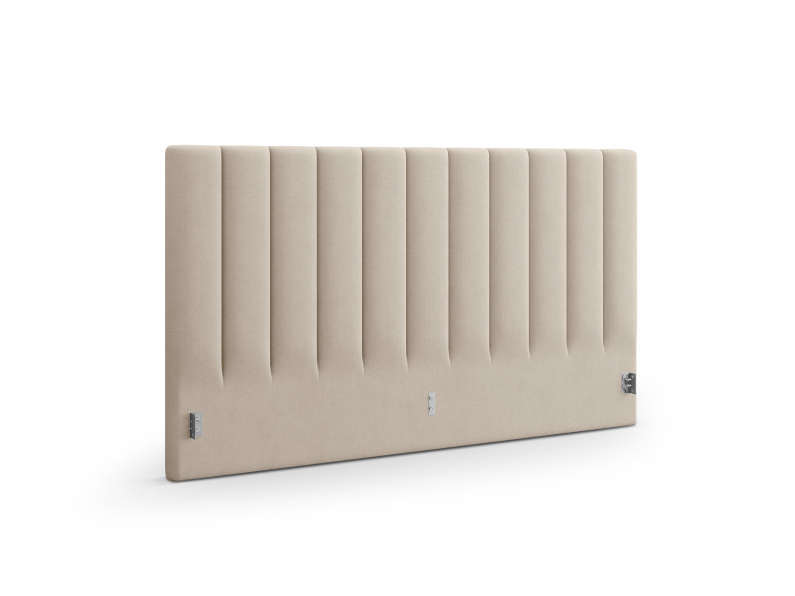 Elegantes Kopfteil Allison in 210 cm Breite, gefertigt von Micadoni, in stilvollem Cappuccino-Moly für ein modernes Schlafzimmer.