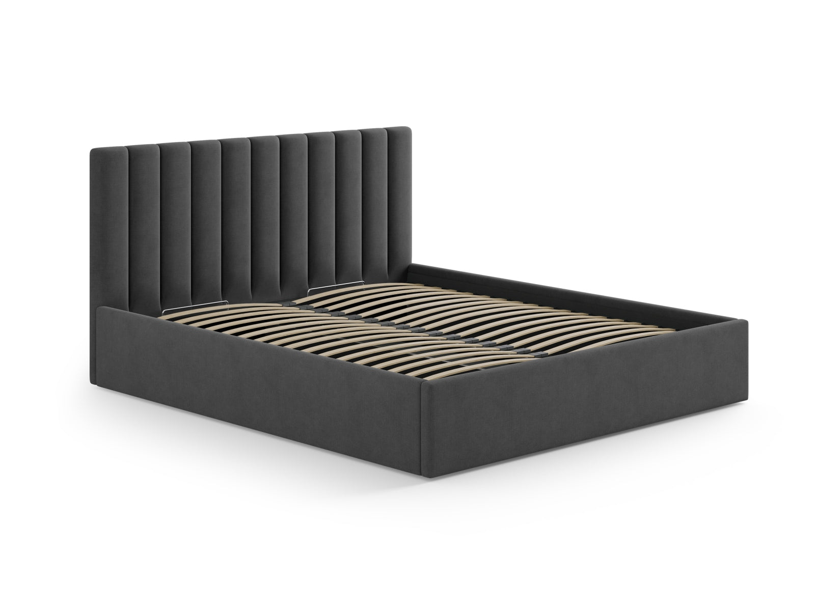 Stilvolles Kopfteil Allison in modernem Anthrazit, 210 cm, perfekt für eine elegante Schlafzimmeratmosphäre. Hochwertige Materialien von Micadoni.
