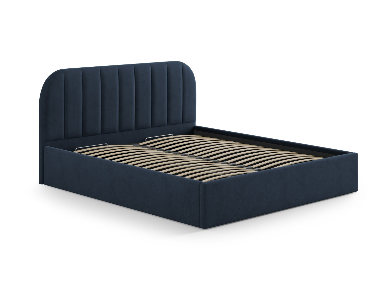 Stilvolles Kopfteil Billy in tiefblau von Micadoni, perfekt für ein zeitgemäßes Schlafzimmer. Hochwertige Materialien und modernes Design.