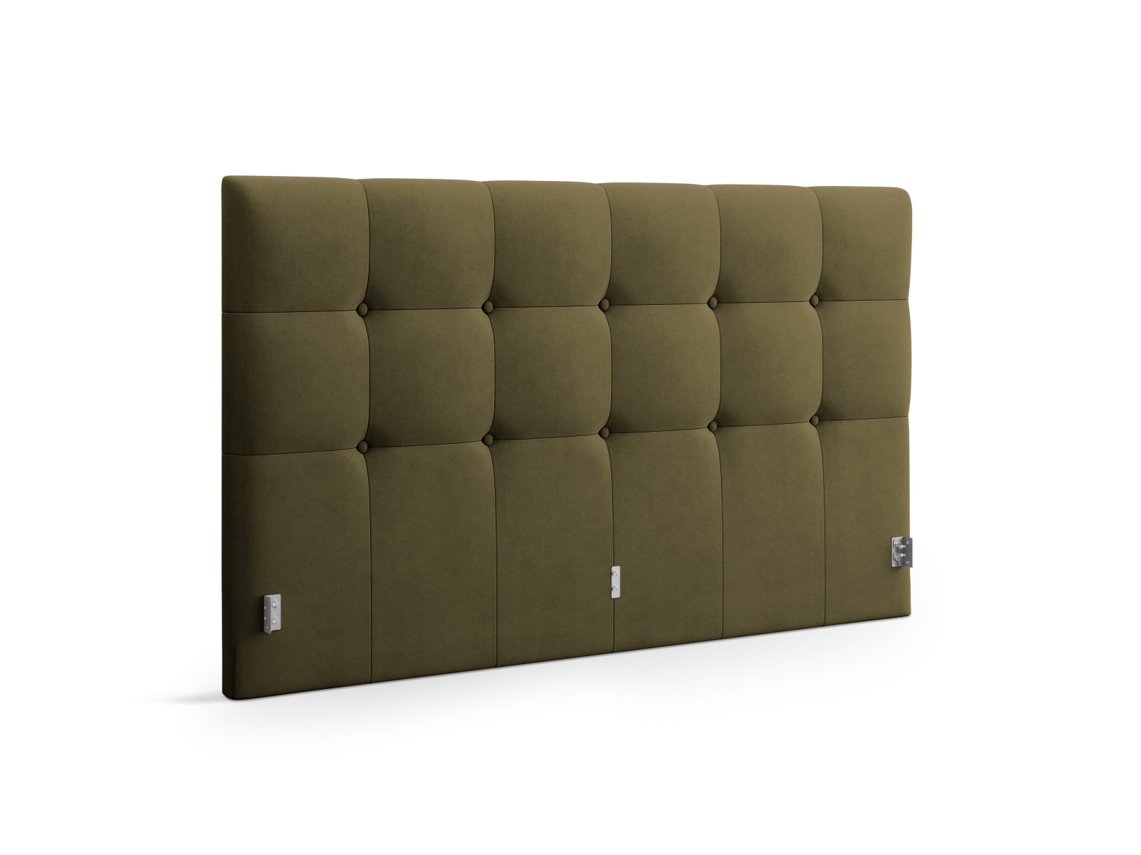 Elegantes Kopfteil Phaedra in sanftem Grün, ideal für zeitgemäße Schlafzimmergestaltung. Hochwertige Verarbeitung und modernes Design von Micadoni.