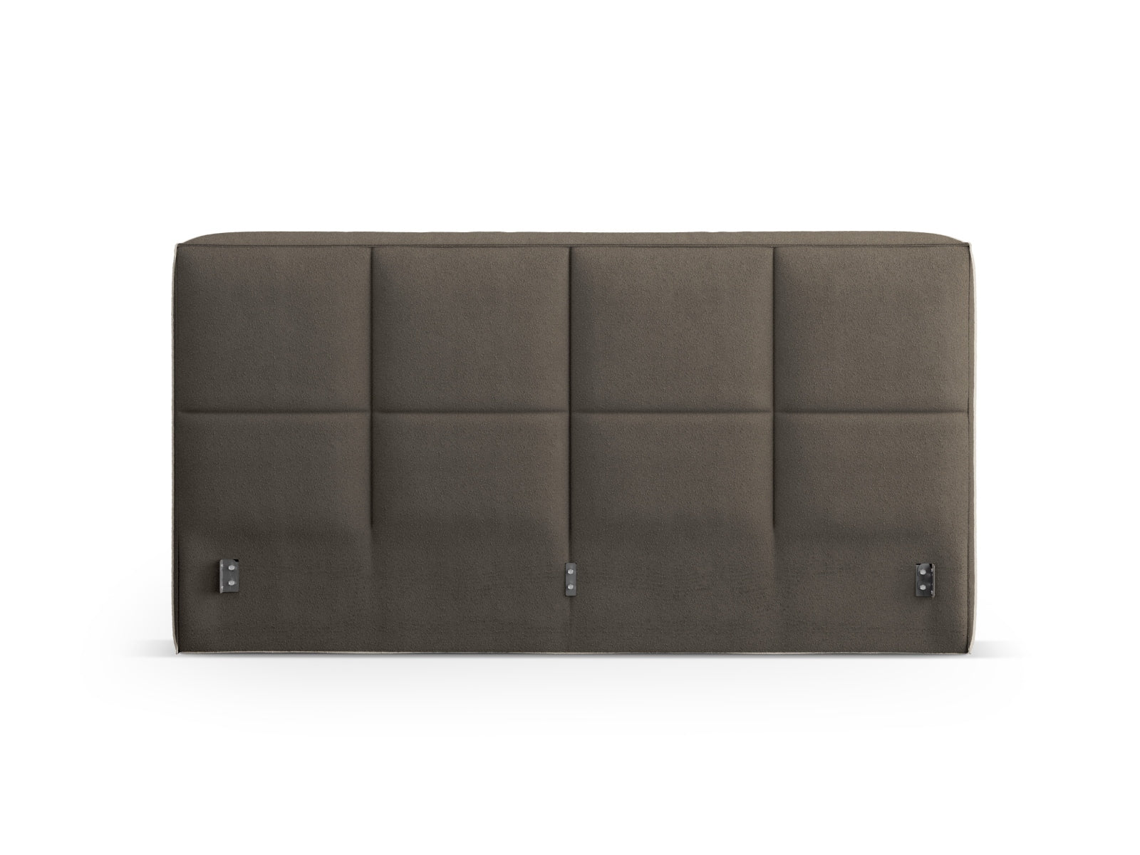 Stilvolles Boucle Kopfteil Darren in warmen Grau-Braun-Tönen, perfekt für moderne Schlafzimmer. Exquisite Qualität von Micadoni.