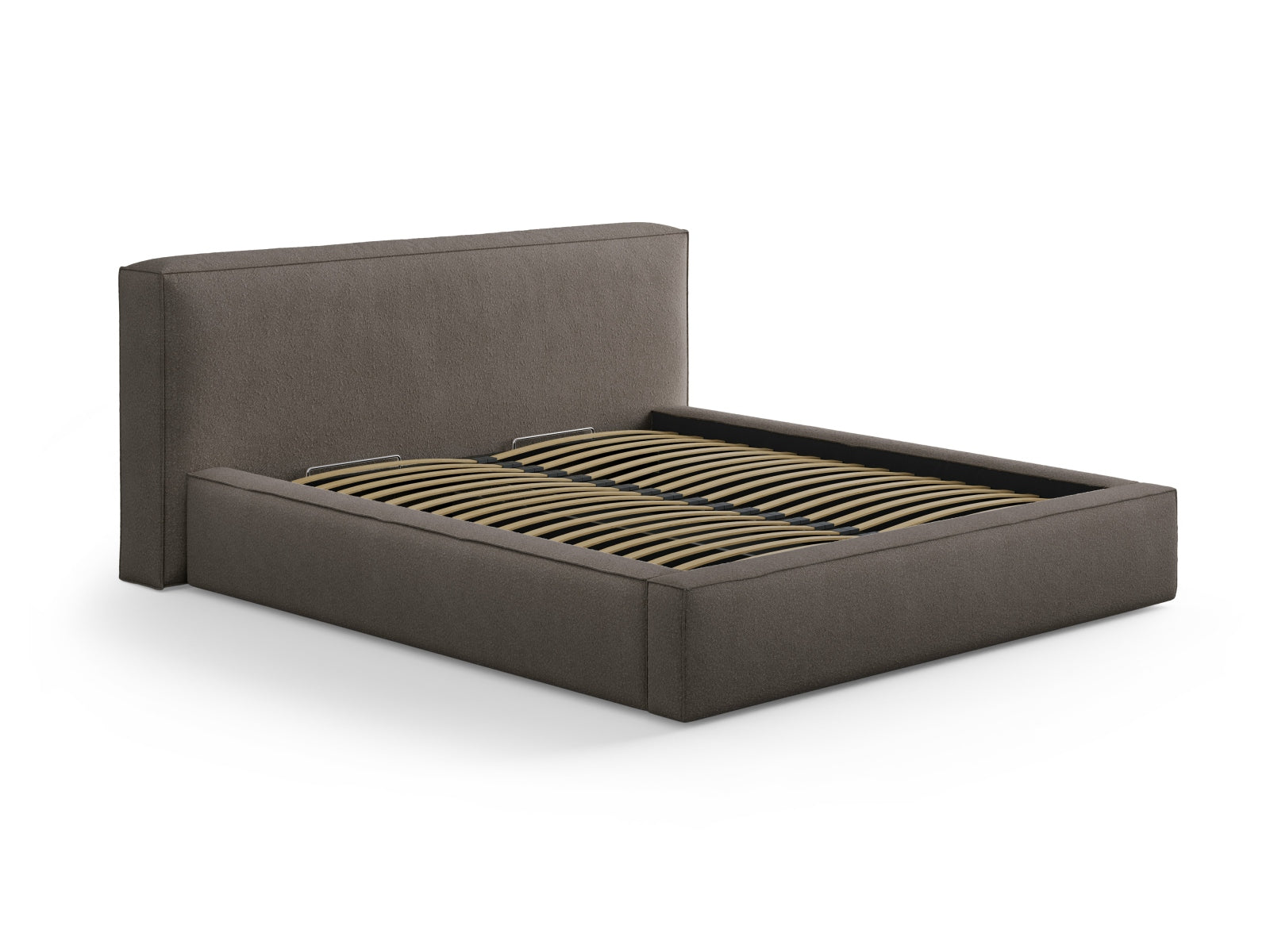 Verleihen Sie Ihrem Schlafzimmer mit dem Olivia Boucle Kopfteil von Micadoni einen Hauch von Eleganz und Luxus. Ideal für stilvolle Akzente!