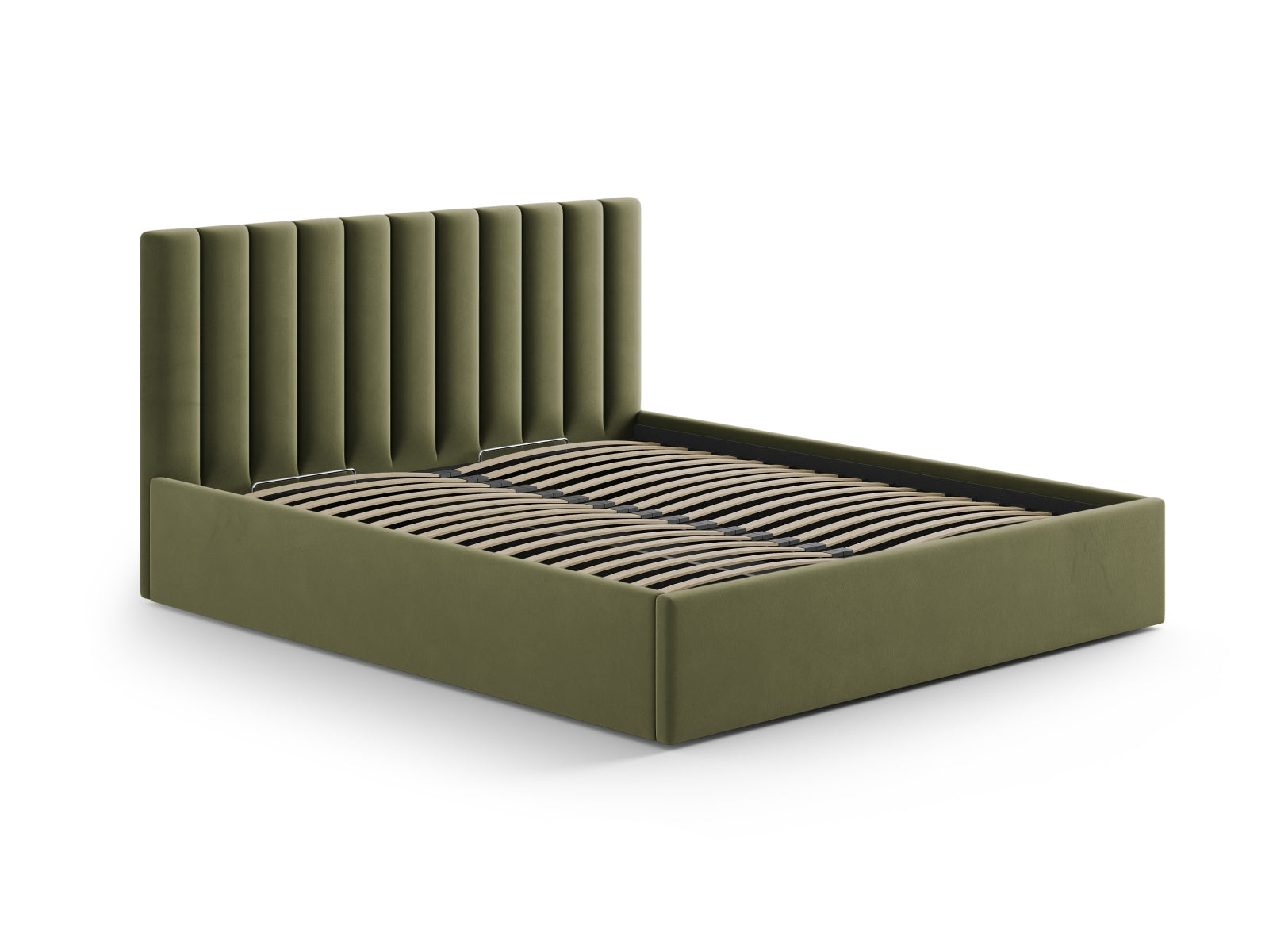 Stilvolles Kopfteil Allison in Green-Bluvel, 210 cm, perfekt für moderne Schlafzimmer. Hochwertige Materialien und elegantes Design von Micadoni.