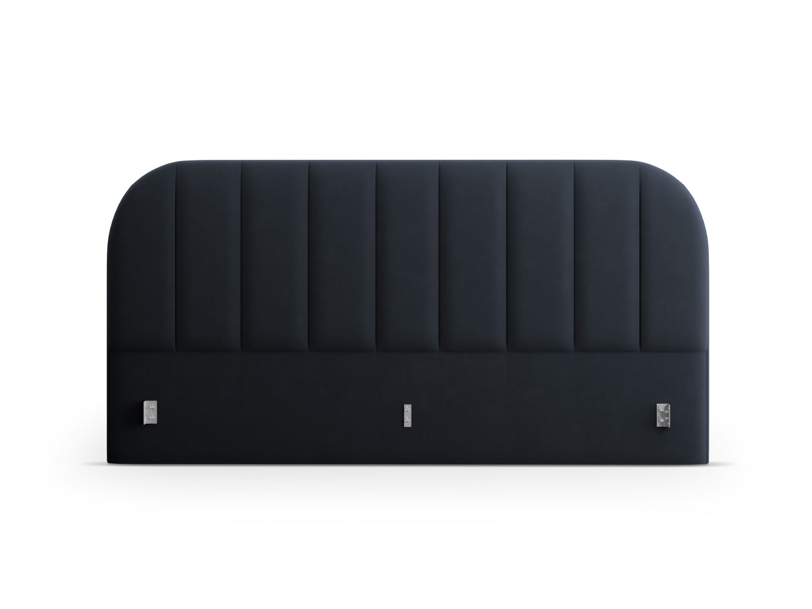 Elegantes Kopfteil aus luxuriösem Billy Velour in sattem Blau, ideal für moderne Schlafzimmer und einladende Wohnräume.