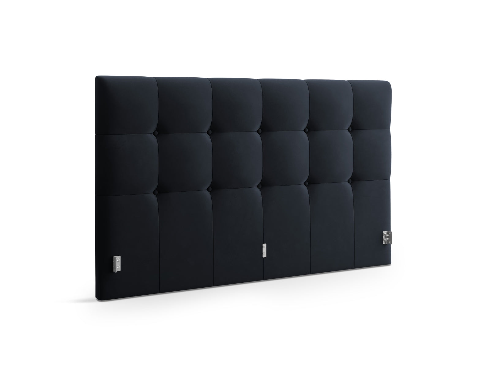 Elegantes Phaedra Velour Kopfteil in sattem Blau, ideal für stilvolle Schlafzimmer und eine gemütliche Atmosphäre.
