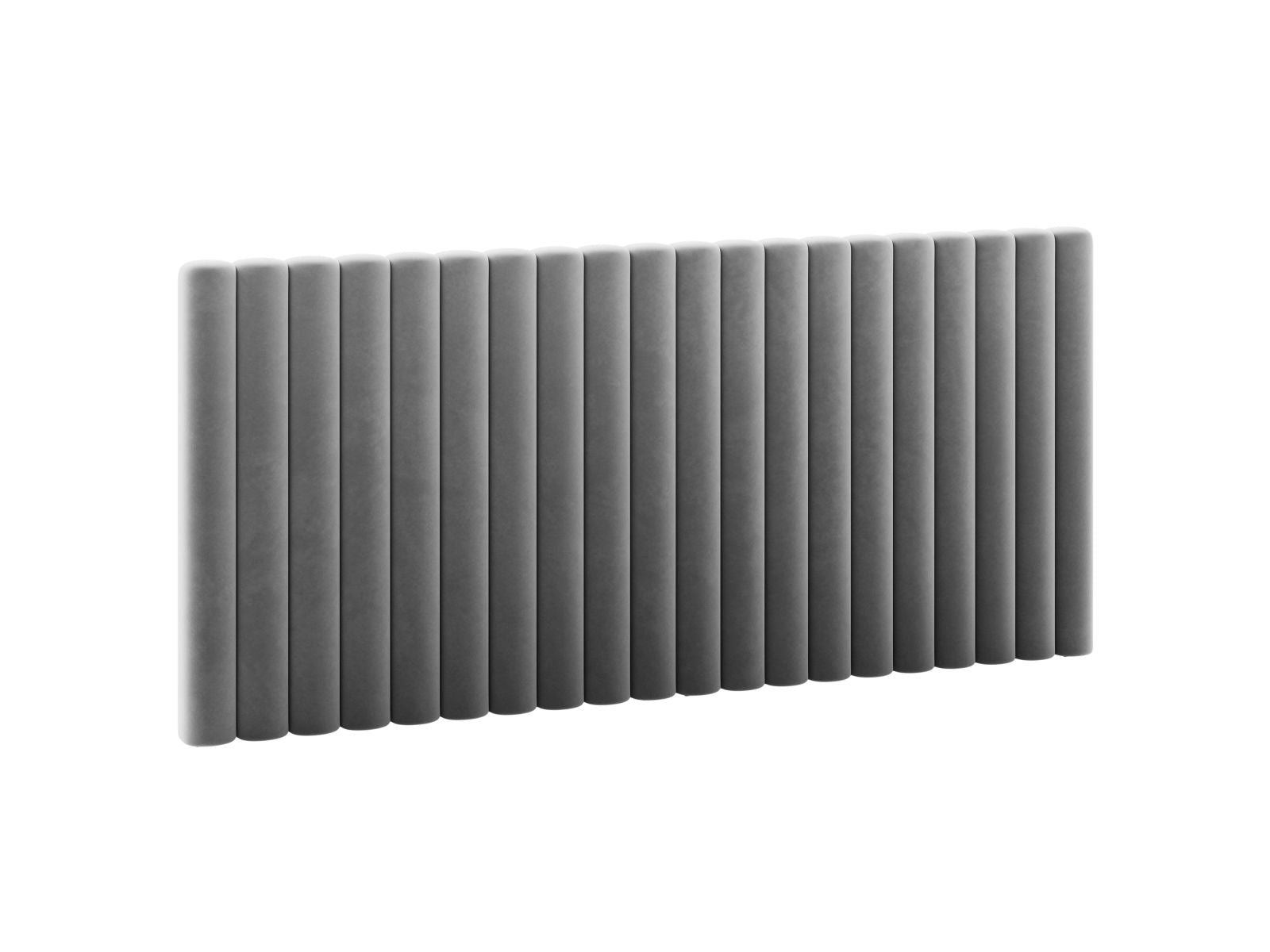 Elegantes Kopfteil Mistero in Grau, 200 cm breit, ideal für stilvolle Schlafzimmergestaltung, erhältlich bei KAQTU Design AG.