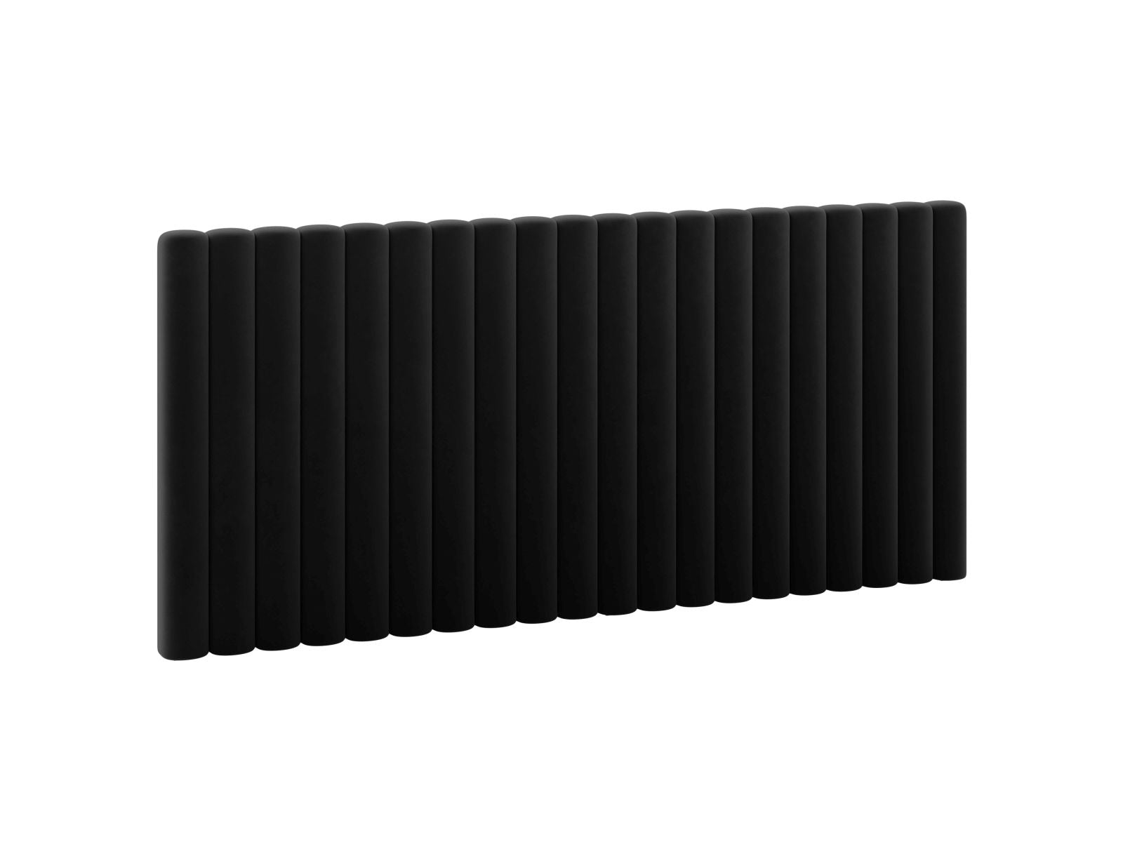Elegantes Kopfteil Mistero in Schwarz, 200 cm breit, ideal für stilvolle Schlafzimmergestaltung. Hochwertige Verarbeitung von Micadoni.
