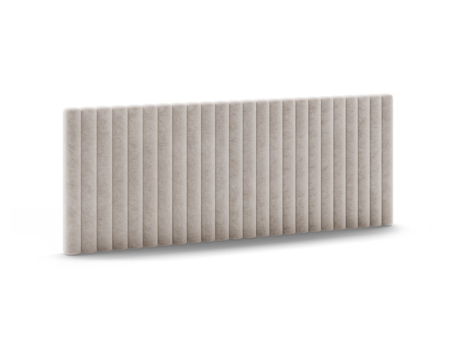 Elegantes Kopfteil Mistero in sanftem Beige, 240 cm breit, ideal für stilvolle Schlafzimmergestaltung von Micadoni.