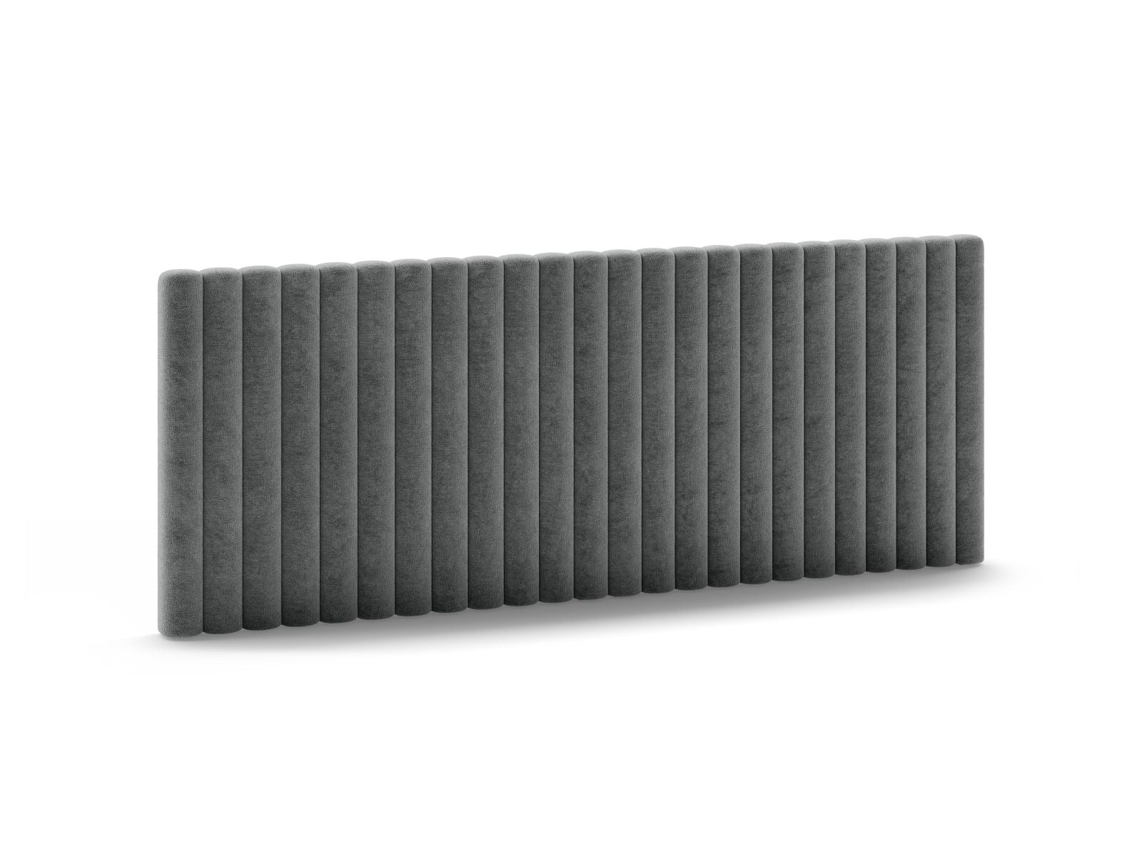 Elegantes Kopfteil Mistero in Dunkelgrau, 240 cm breit, ideal für stilvolle Schlafzimmergestaltung von Micadoni.