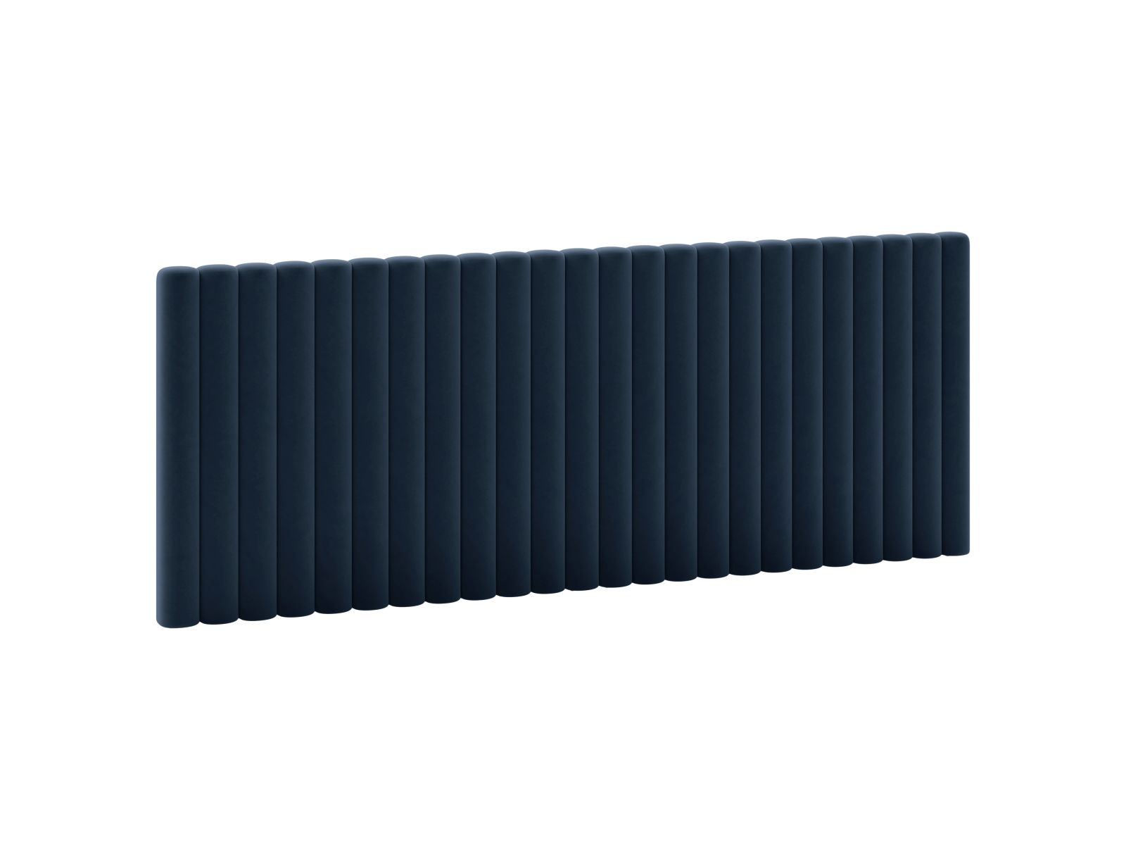 Elegantes Kopfteil Mistero in Dunkelblau, 240 cm breit, ideal für stilvolle Schlafzimmergestaltung. Hochwertige Verarbeitung von Micadoni.