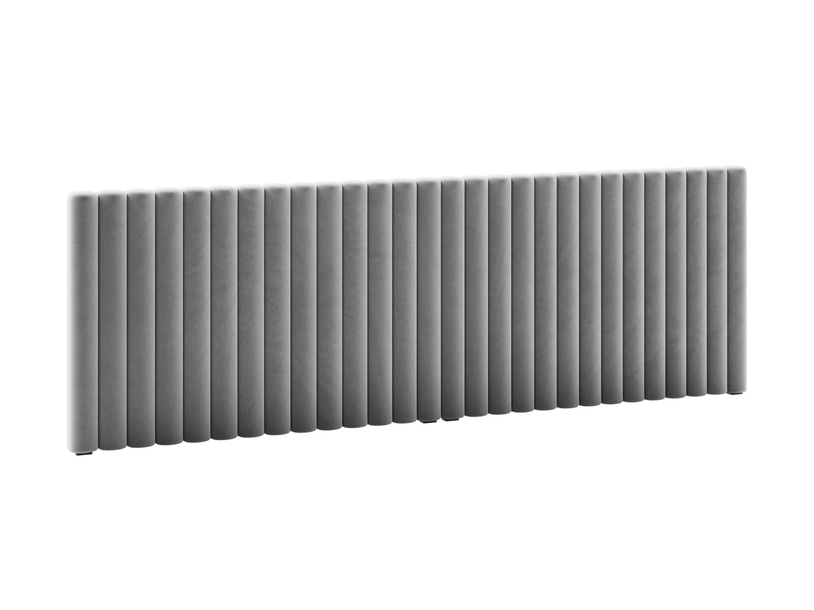 Elegantes Kopfteil Mistero in Grau, 280 cm breit, ideal für stilvolle Schlafzimmergestaltung, erhältlich bei KAQTU Design AG.