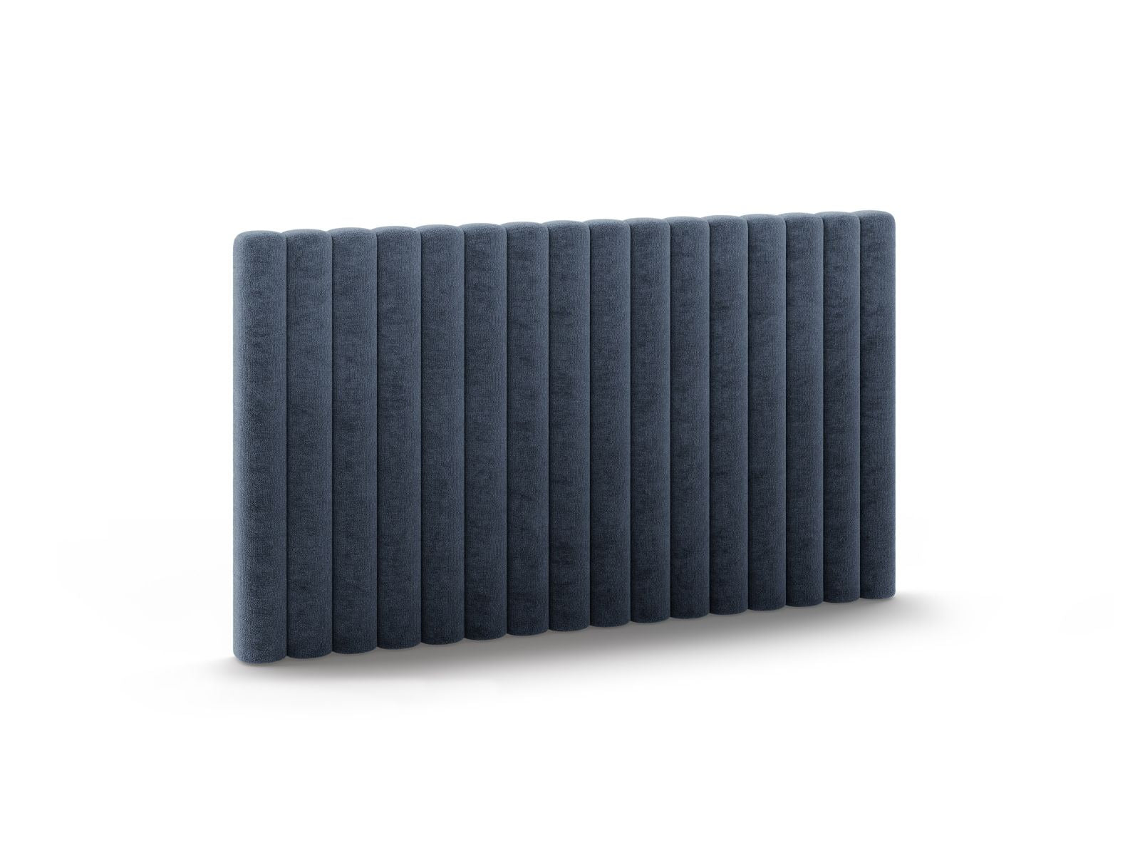 Elegantes Kopfteil Mistero in Dunkelblau, 160 cm breit, ideal für stilvolle Schlafzimmergestaltung von Micadoni.
