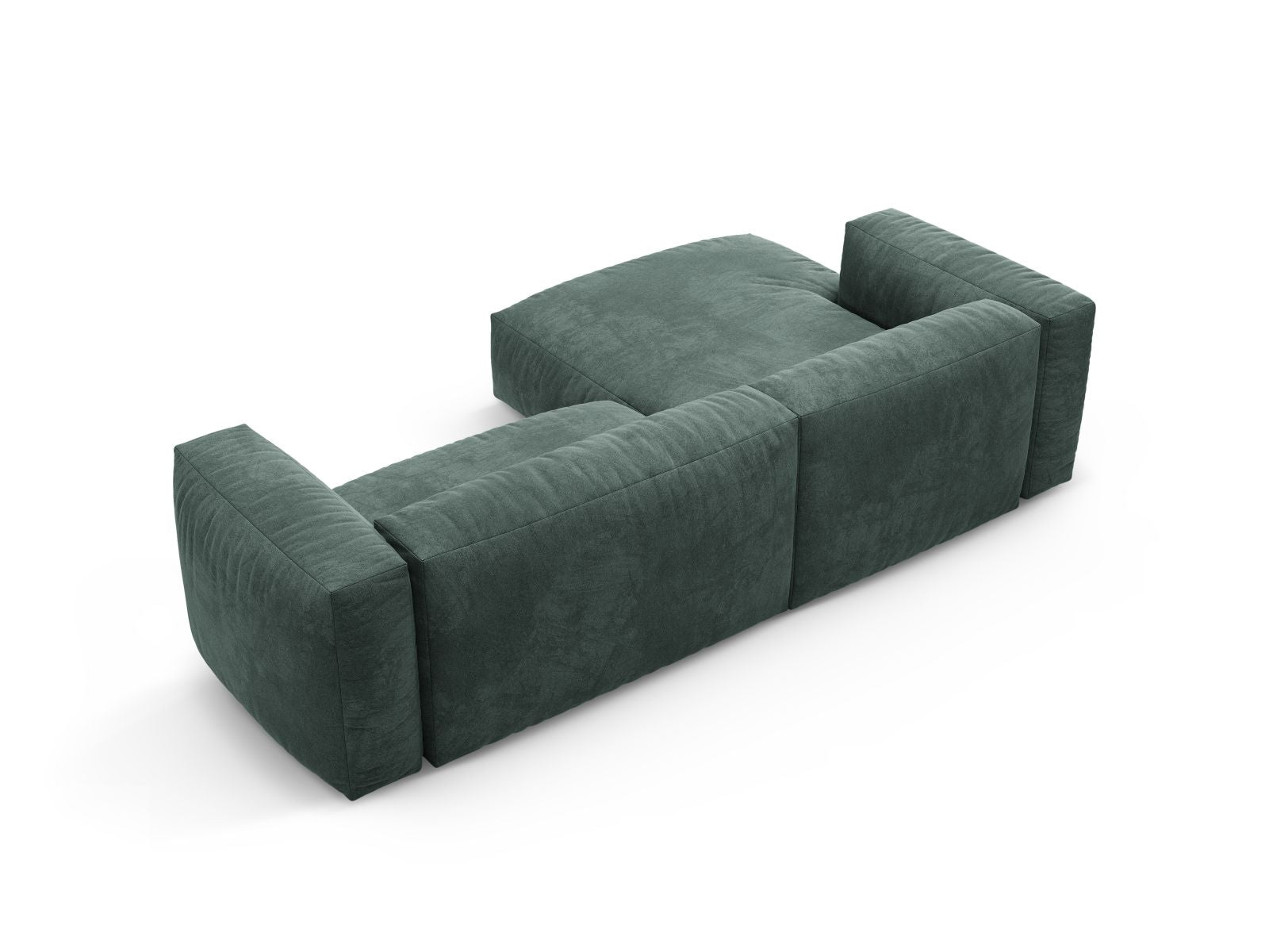 Elegantes 4-Sitzer Ecksofa Martina in Petrol-Vogue, ideal für entspannte Stunden und als komfortable Schlafgelegenheit für Übernachtungsgäste.