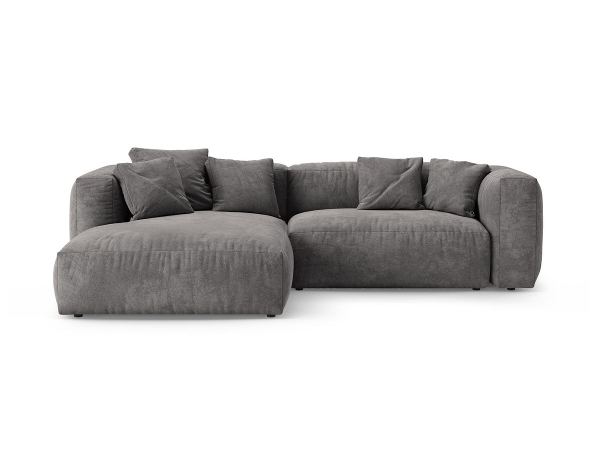 4-Sitzer Ecksofa links mit Schlaffunktion Martina in Grey-Vogue präsentiert im Onlineshop von KAQTU Design AG. Bettsofa links ist von Micadoni