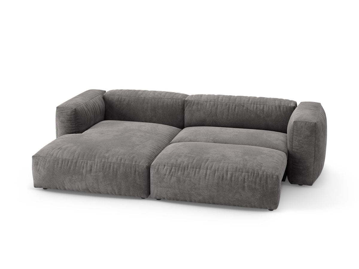 4-Sitzer Ecksofa links mit Schlaffunktion Martina in Grey-Vogue präsentiert im Onlineshop von KAQTU Design AG. Bettsofa links ist von Micadoni
