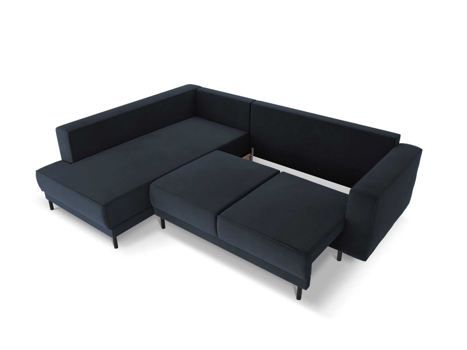 Erleben Sie das elegante Caro Velour Ecksofa von Micadoni – ein 5-Sitzer mit praktischer Schlaffunktion, perfekt für stilvolle Wohnräume und entspannte Nächte.