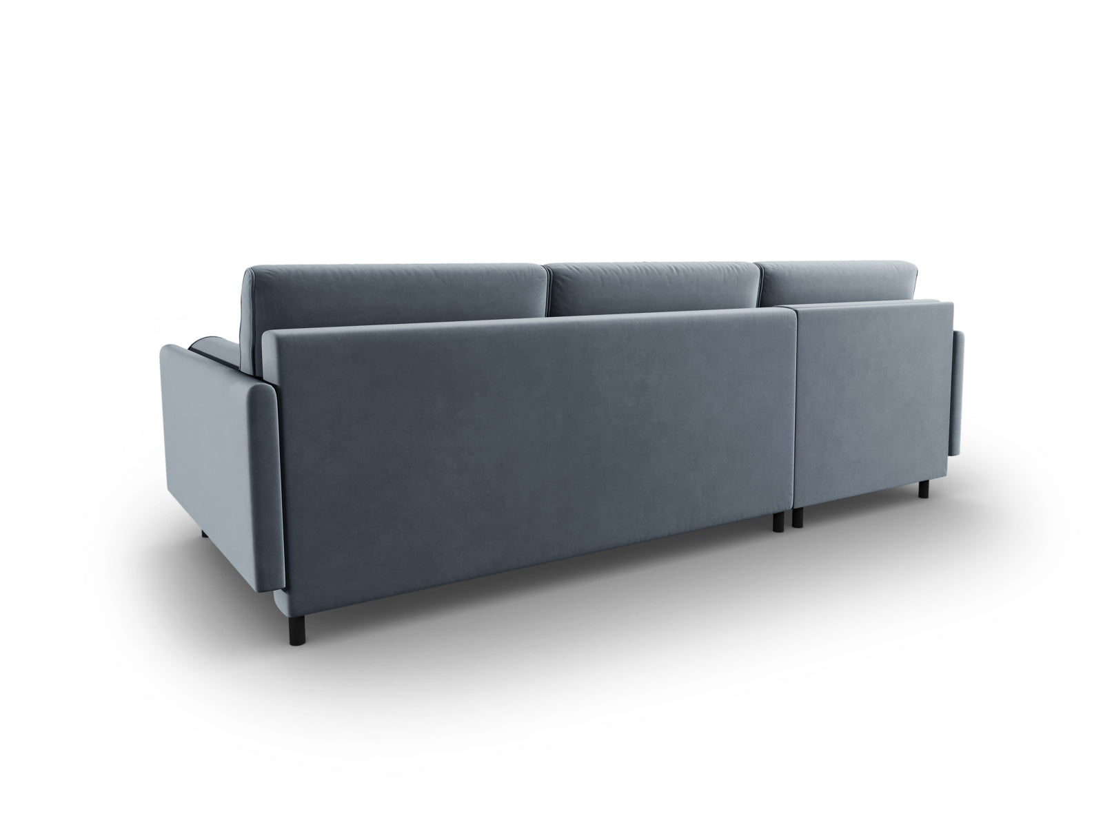 Entdecken Sie das stilvolle Scott Velour Ecksofa von Micadoni. Dieses 5-Sitzer Sofa bietet eine komfortable Schlaffunktion und cleveren Stauraum.