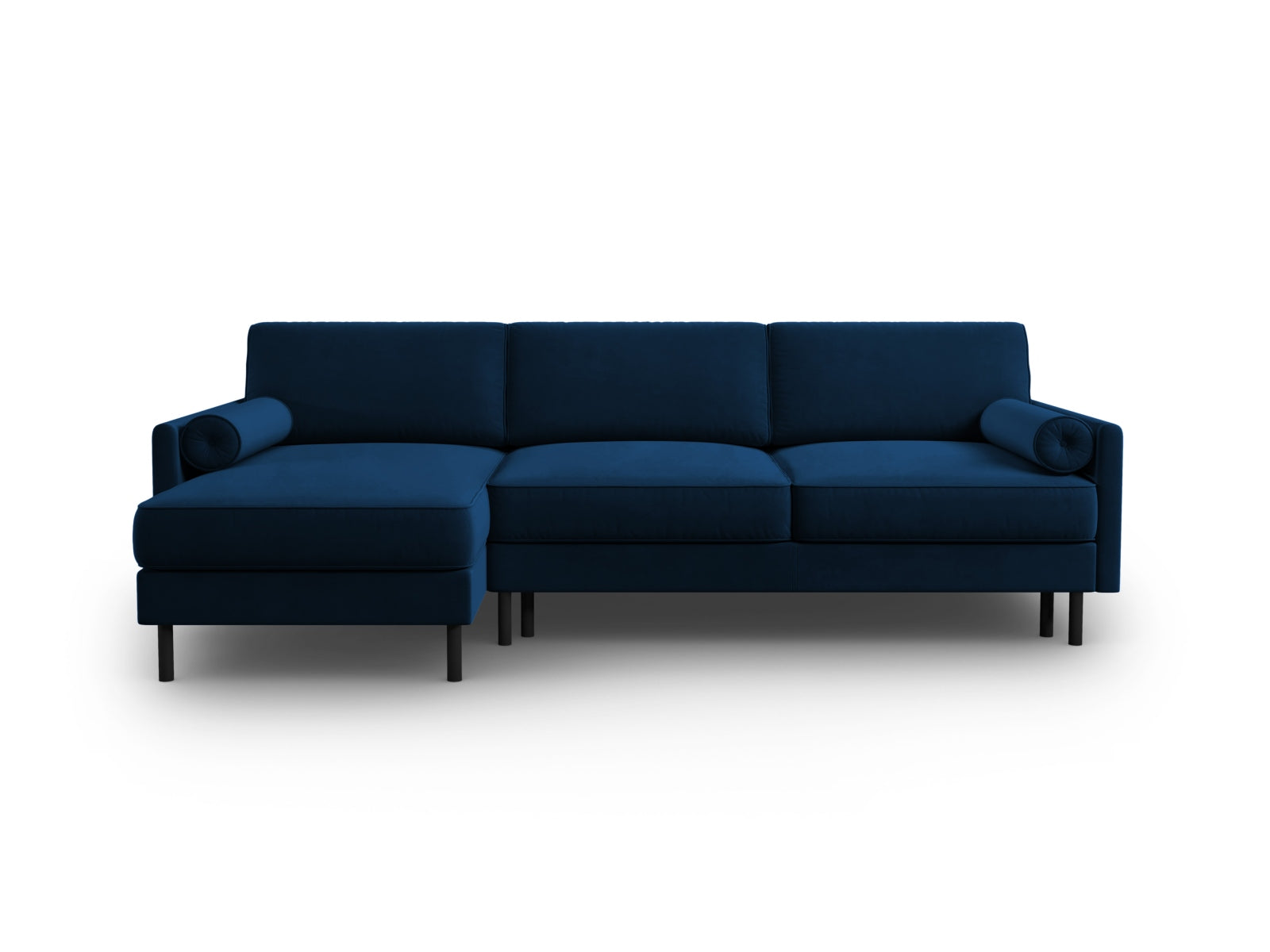 Scott Velour links Ecksofa mit Schlaffunktion und Stauraum 5 Sitzer in Royal Blue präsentiert im Onlineshop von KAQTU Design AG. Ecksofa links ist von Micadoni