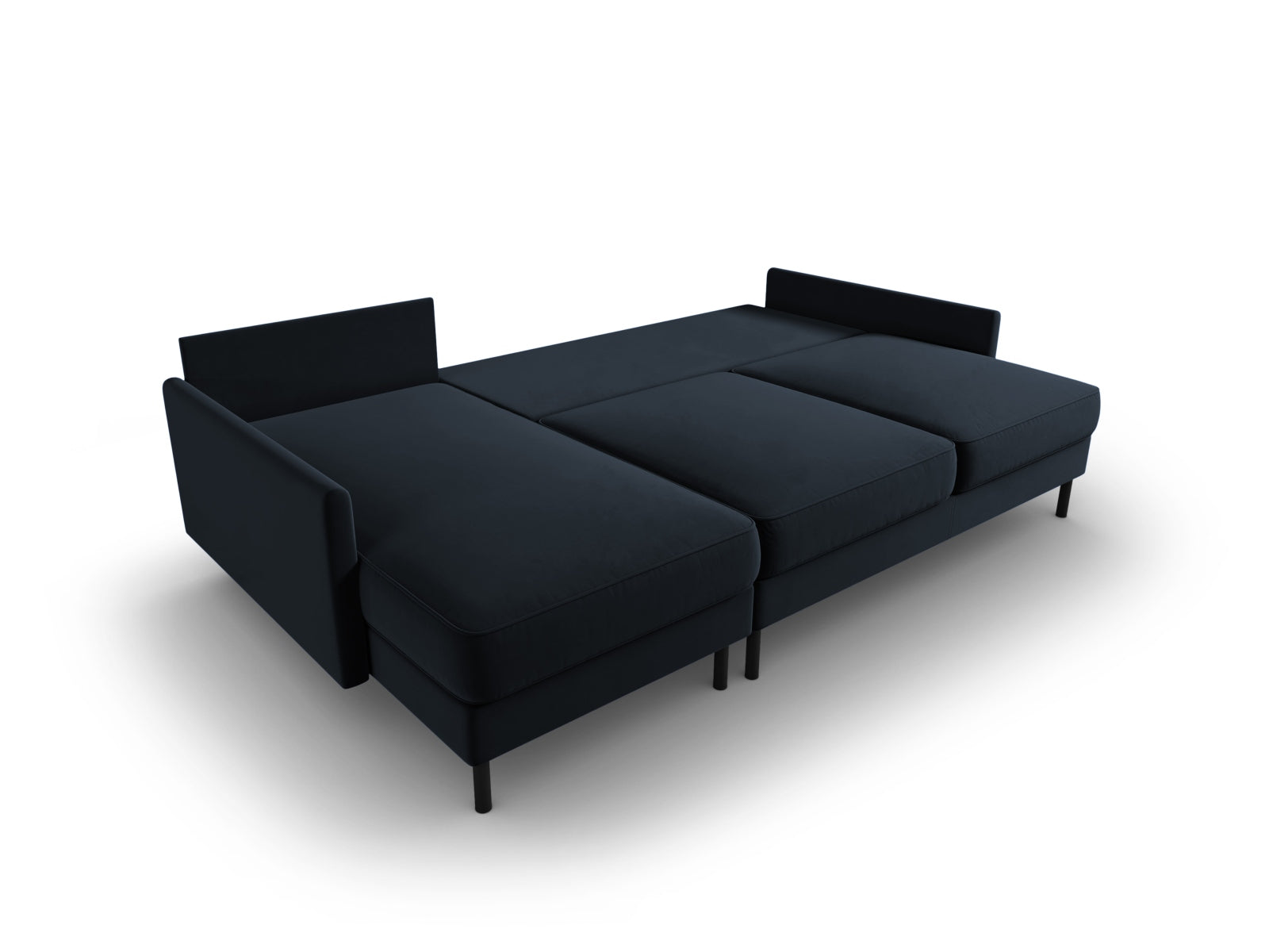 Entdecken Sie das stilvolle Scott Velour Ecksofa von Micadoni. Dieses 5-Sitzer Sofa bietet eine komfortable Schlaffunktion und cleveren Stauraum.